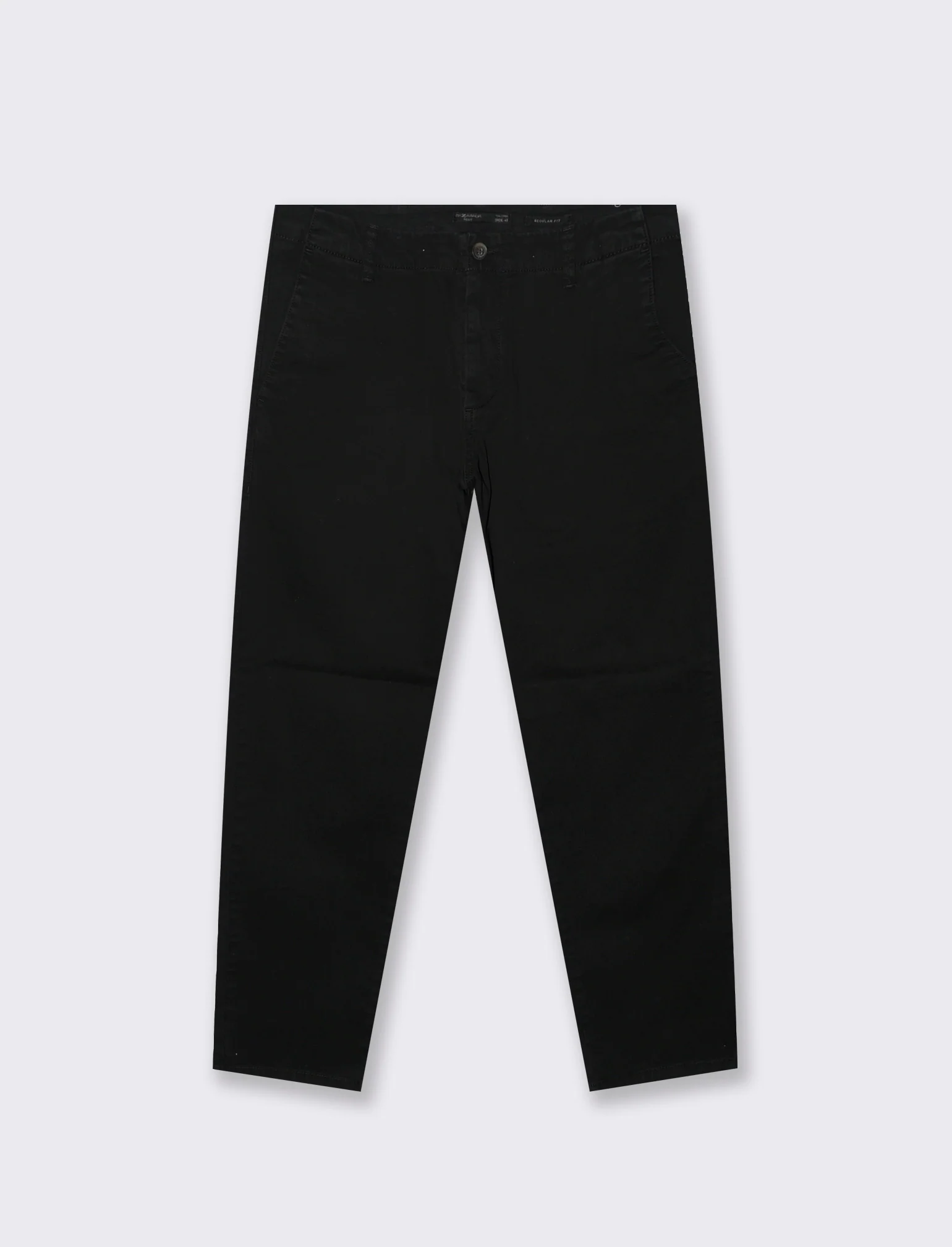 PANTALONI CHINO REGULAR FIT - Nero