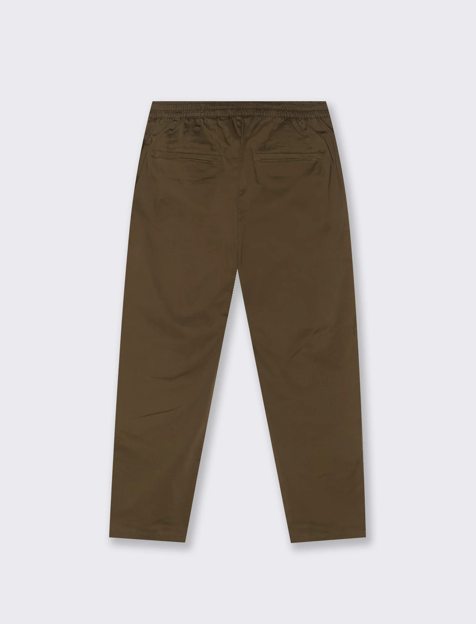 PANTALONI CHINO RELAXED TESSUTO PREMIUM - Grigio fango - Image 3