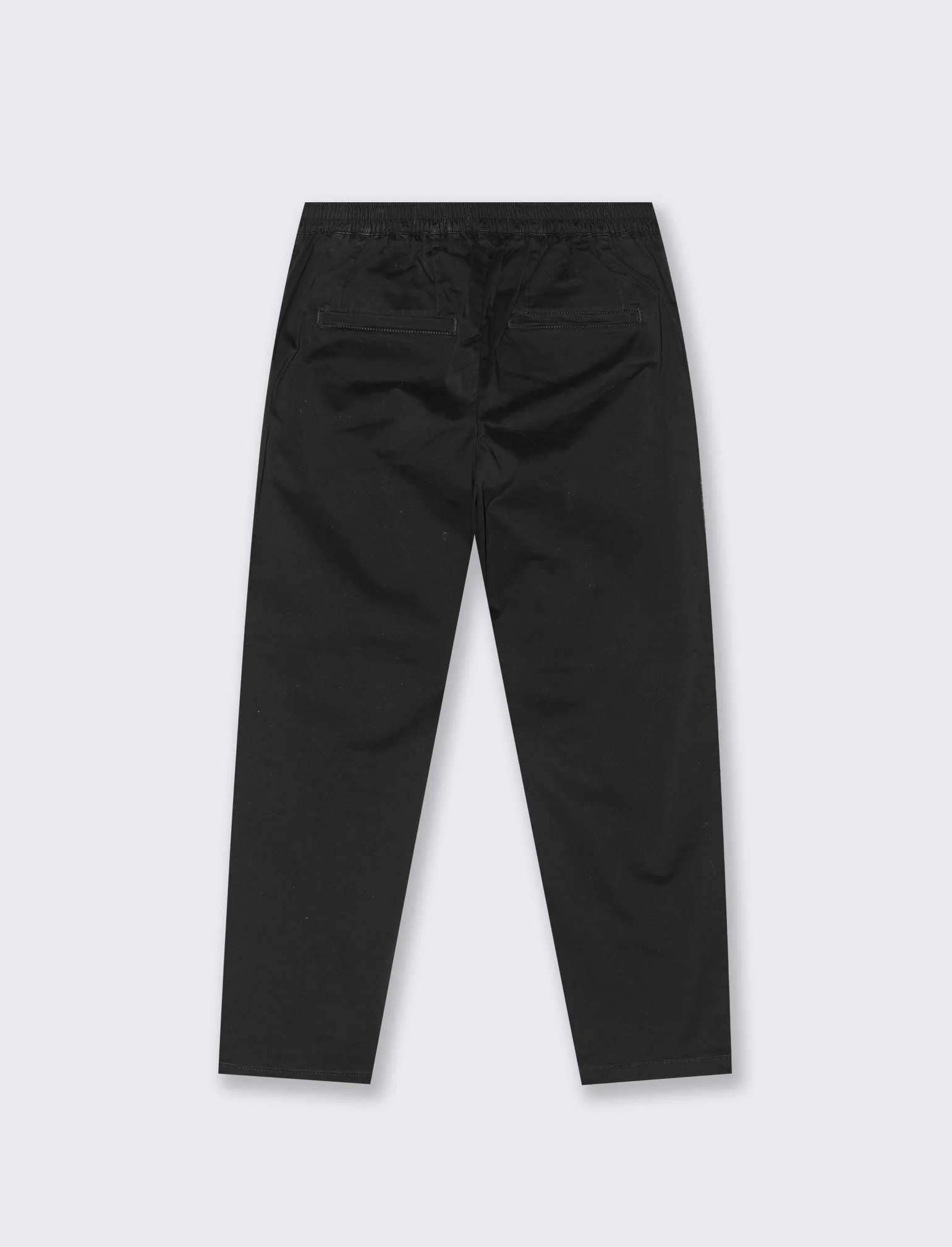 PANTALONI CHINO RELAXED TESSUTO PREMIUM - Nero - Image 3