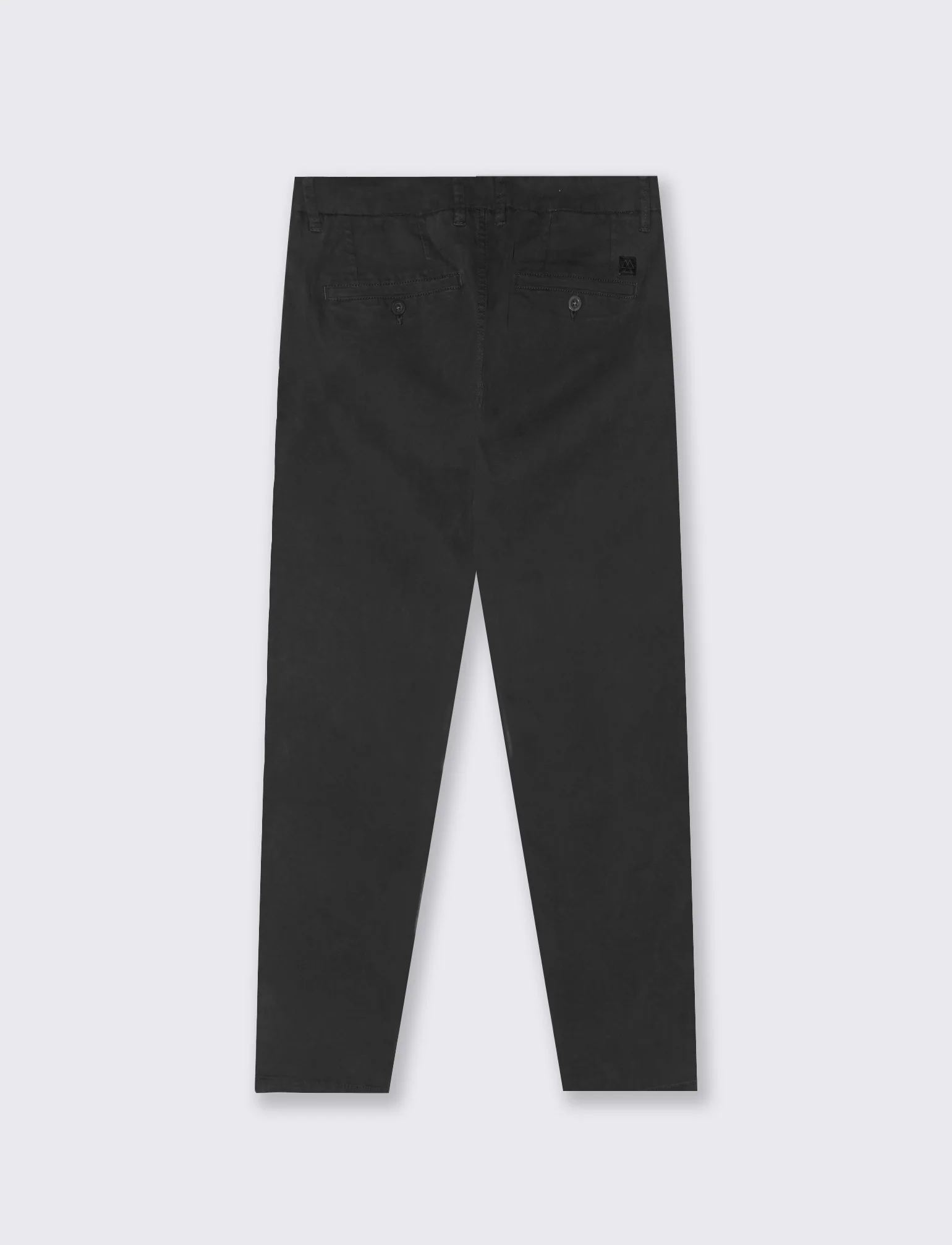 Pantaloni Chino Slim Fit in Cotone Twill - Nero - Image 2