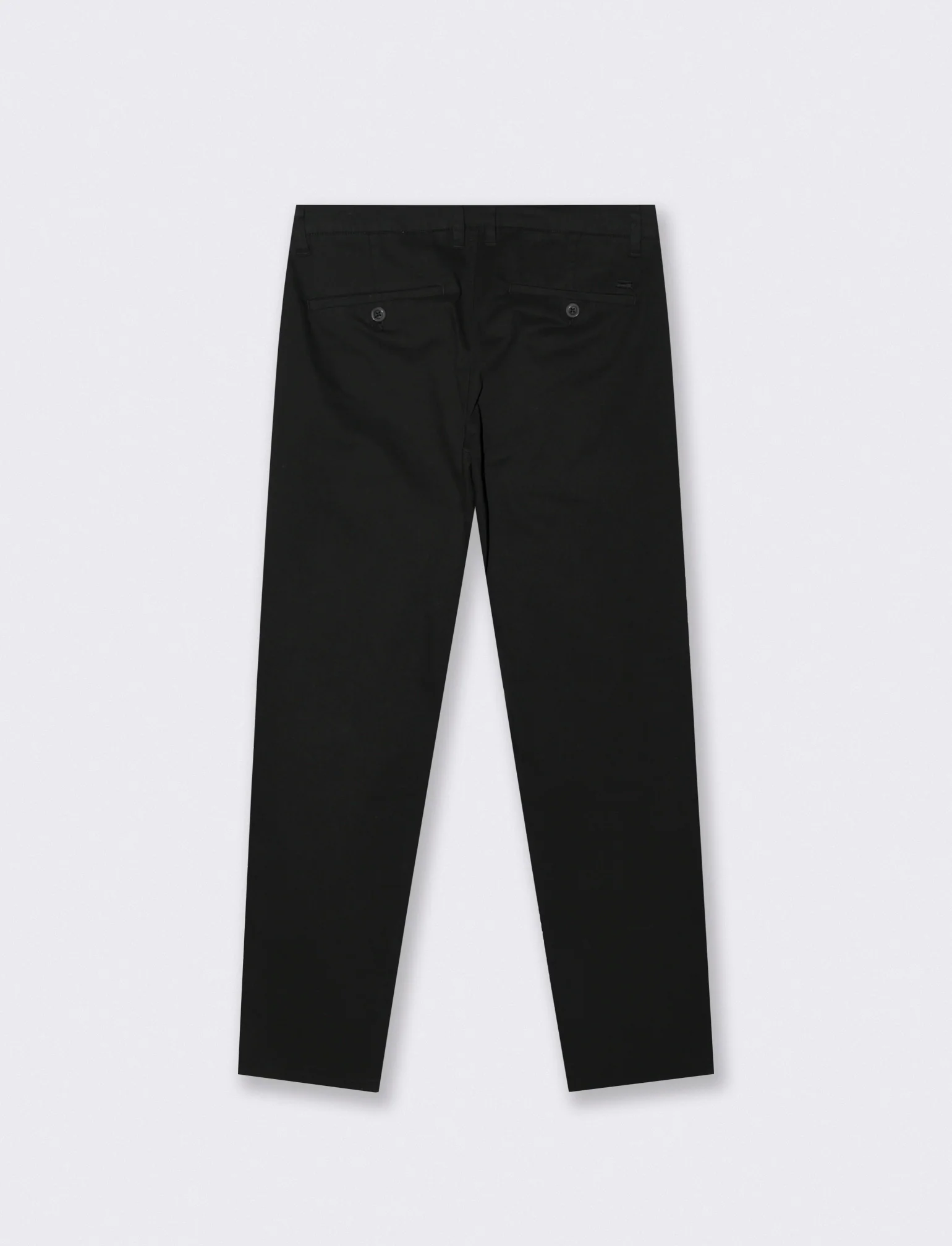 Pantaloni Chino Slim Fit in Twill Cotone - Nero - Image 2