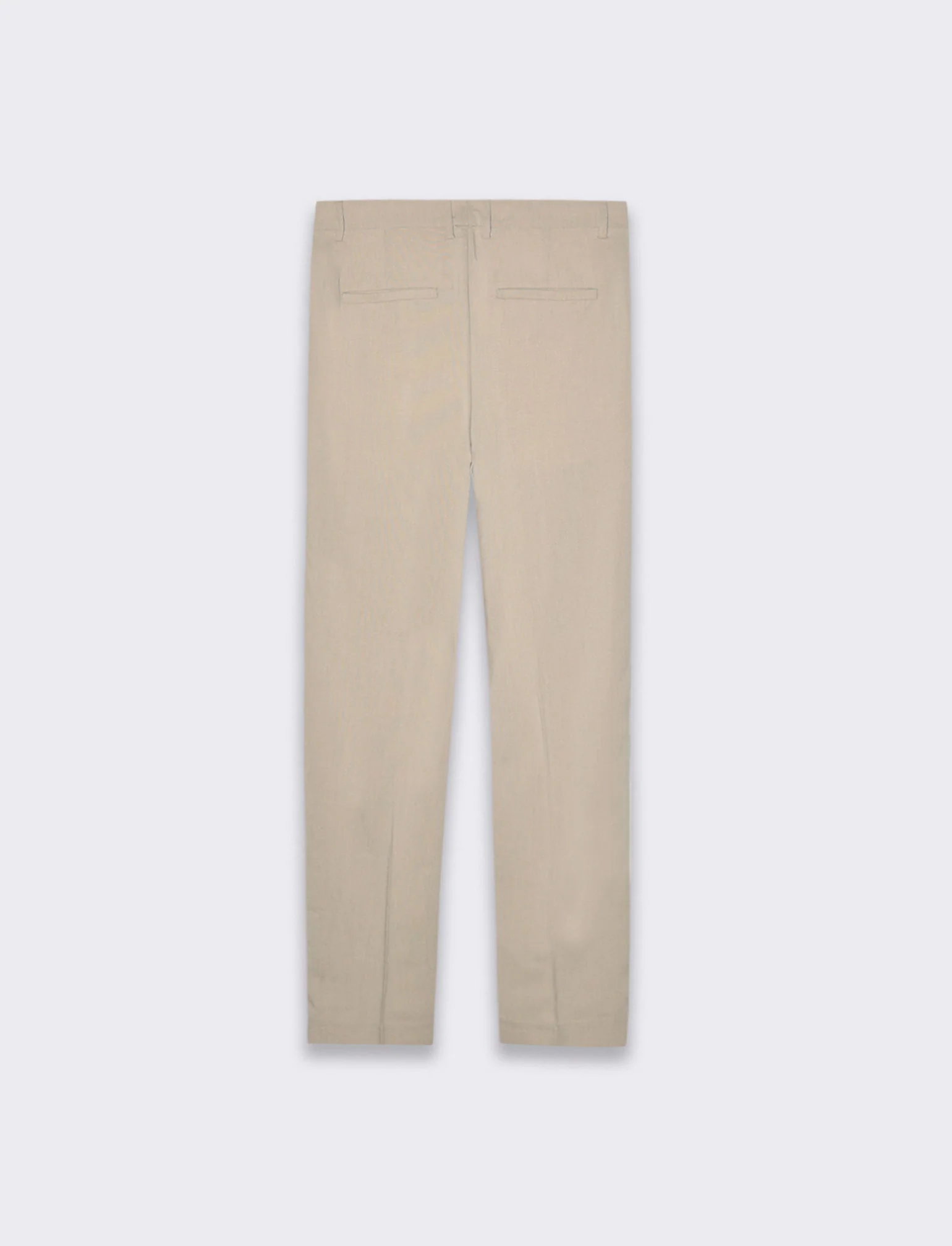 Pantaloni chino straight fit da uomo - Beige - Image 2