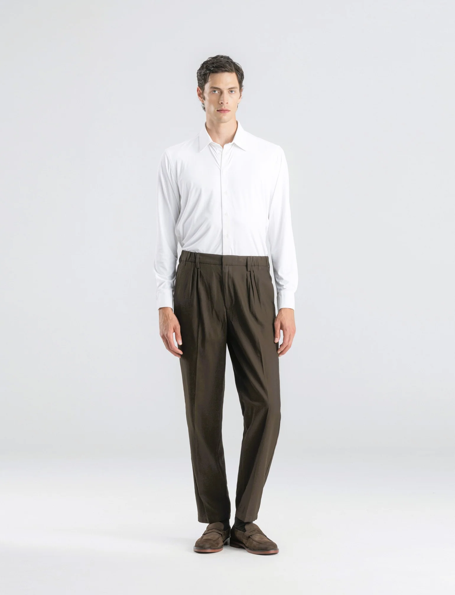 PANTALONI CHINO STRAIGHT FIT - Moro - Image 3