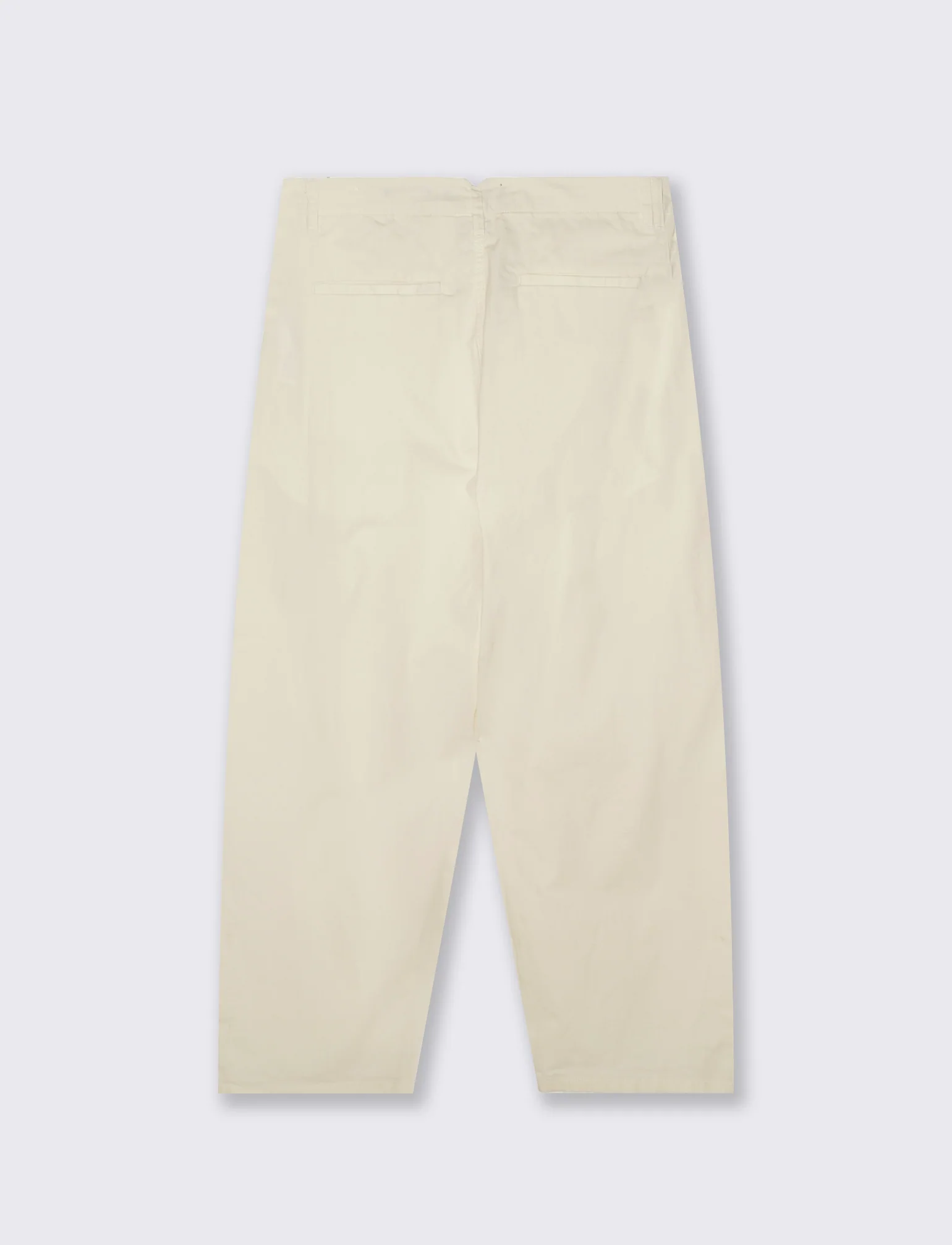 Pantaloni Chino Wide Leg in Popelin - Beige ecru - Image 2
