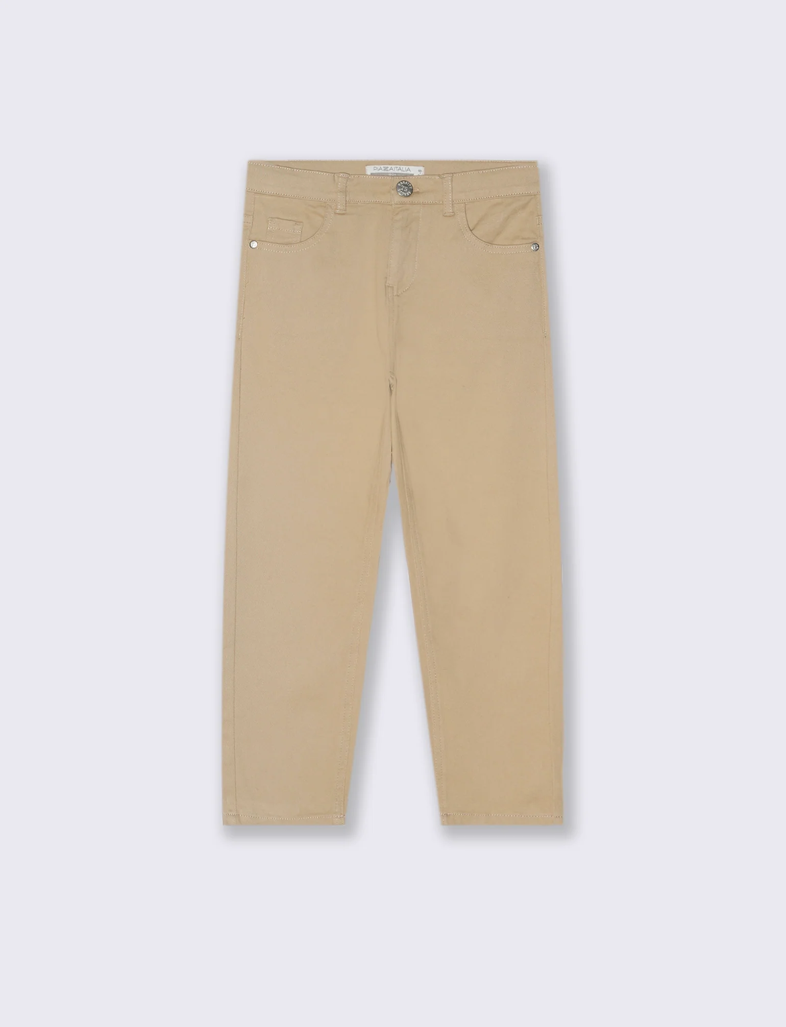 PANTALONI CINQUE TASCHE - Beige - Image 3