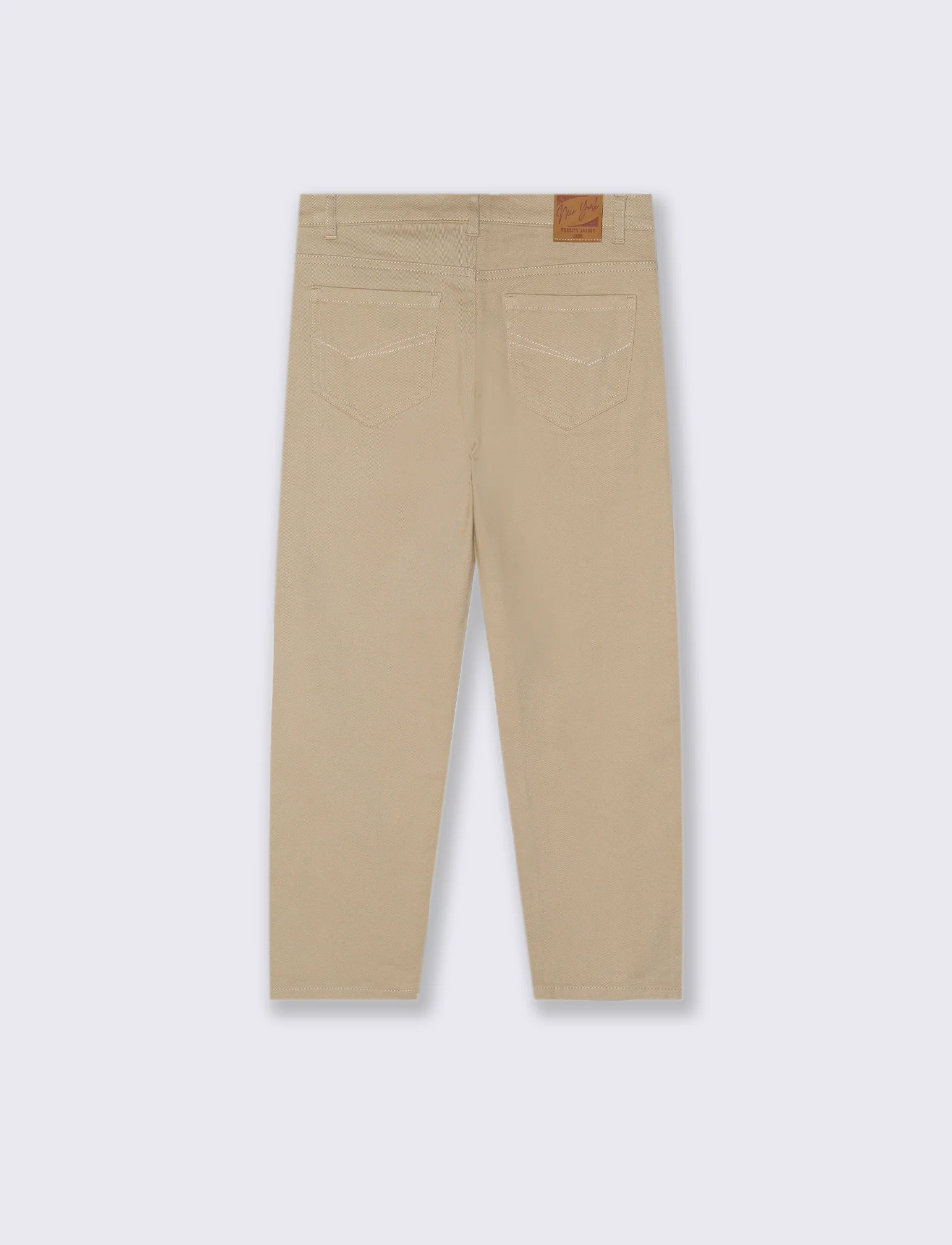 PANTALONI CINQUE TASCHE - Beige - Image 4