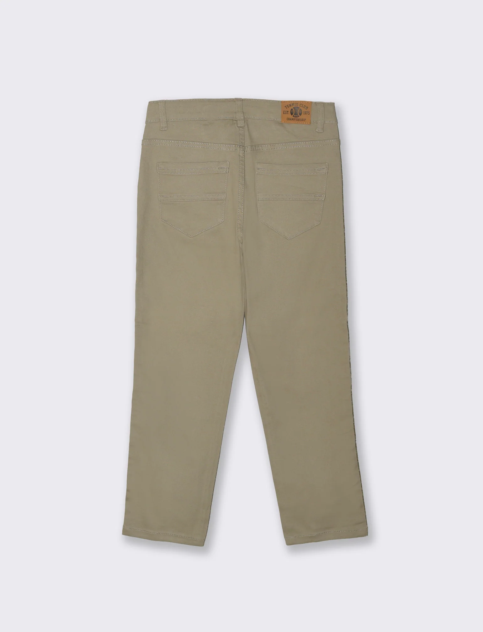 Pantaloni Cinque Tasche in Cotone Elastico - Grigio mastice - Image 2