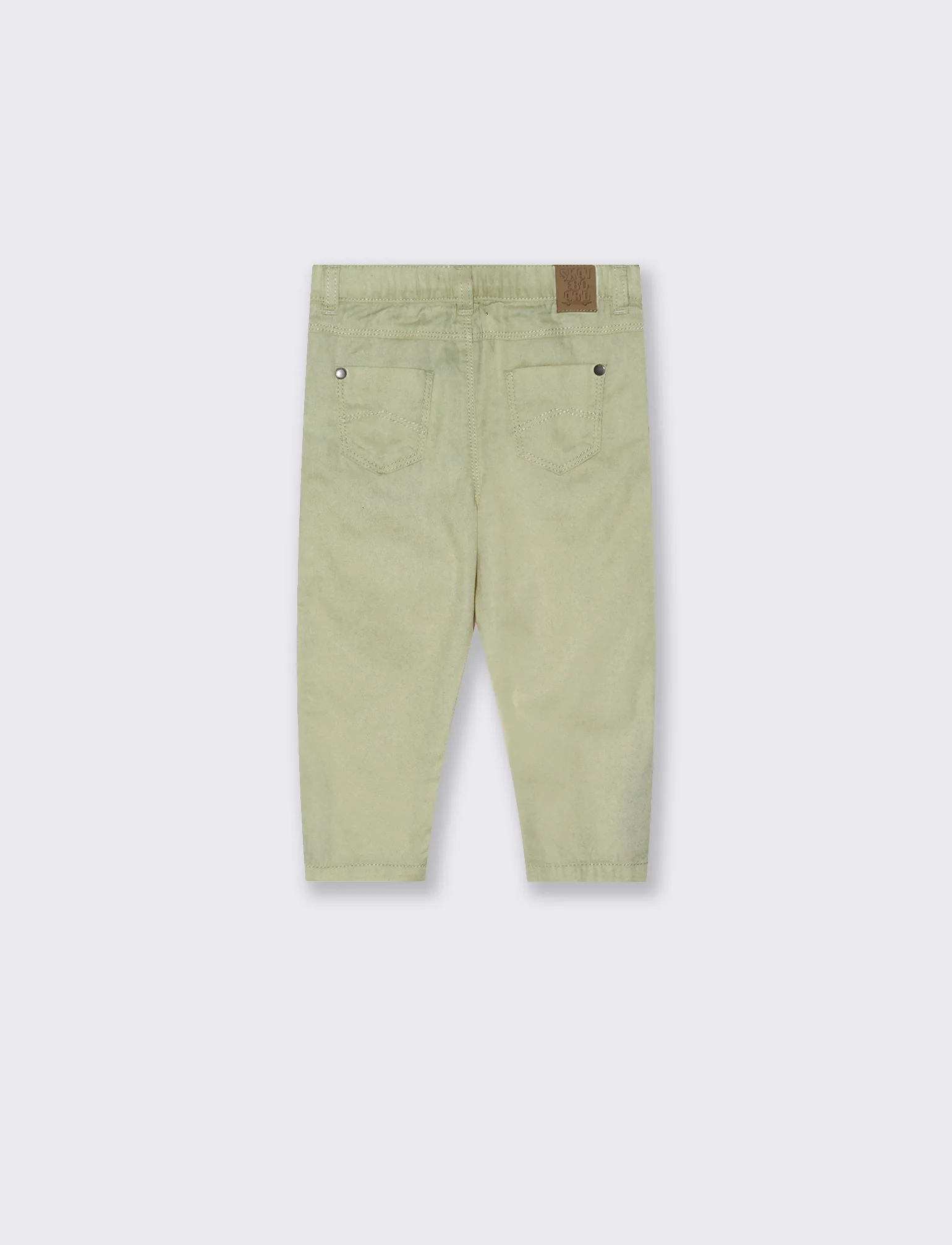 Pantaloni classici a cinque tasche disponibili - Verde salvia - Image 2
