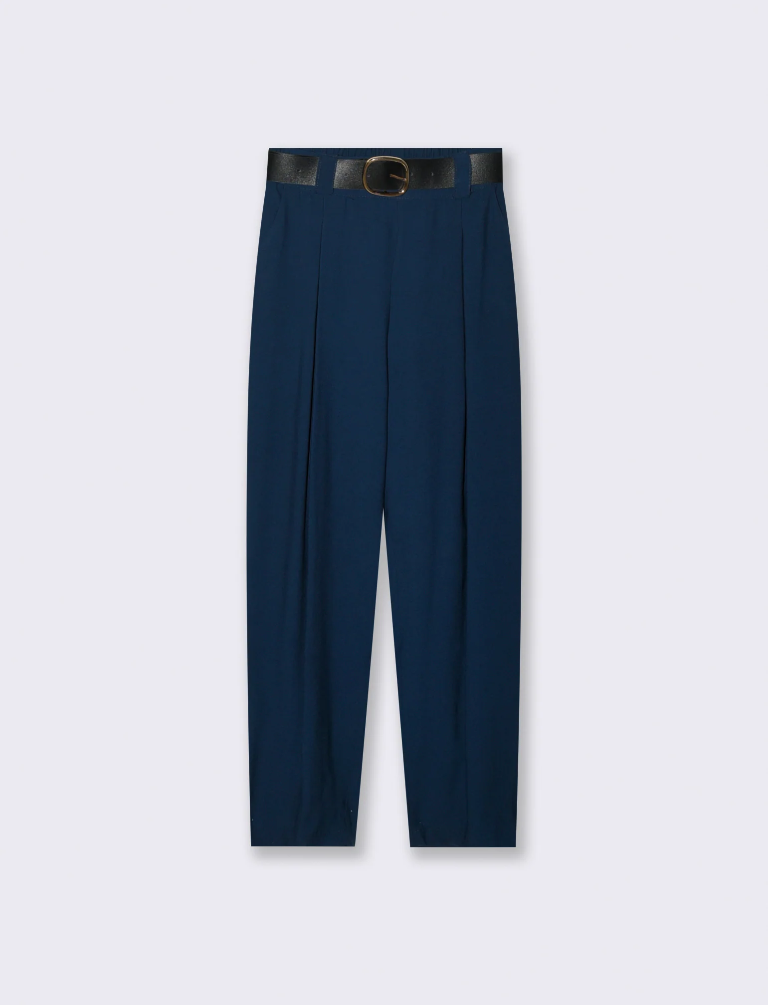 Pantaloni con cintura - Blu - Image 3