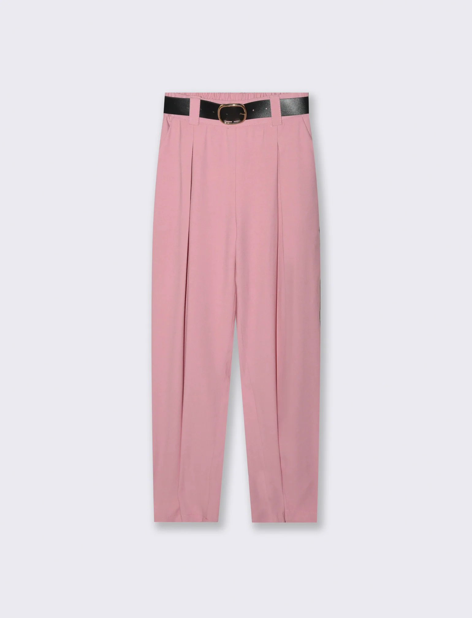 Pantaloni con cintura - Rosa - Image 3