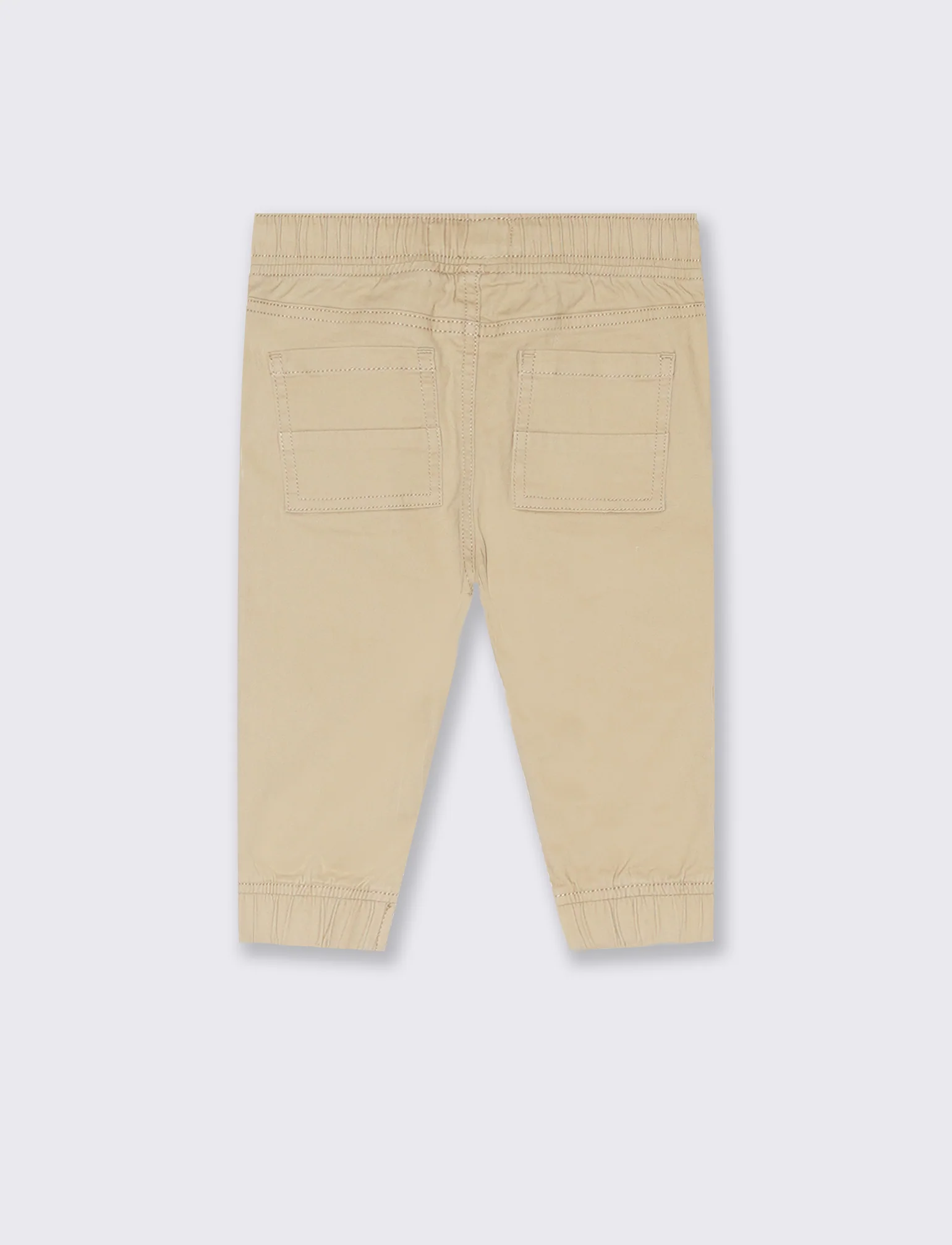 Pantaloni con coulisse da neonato - Beige - Image 2