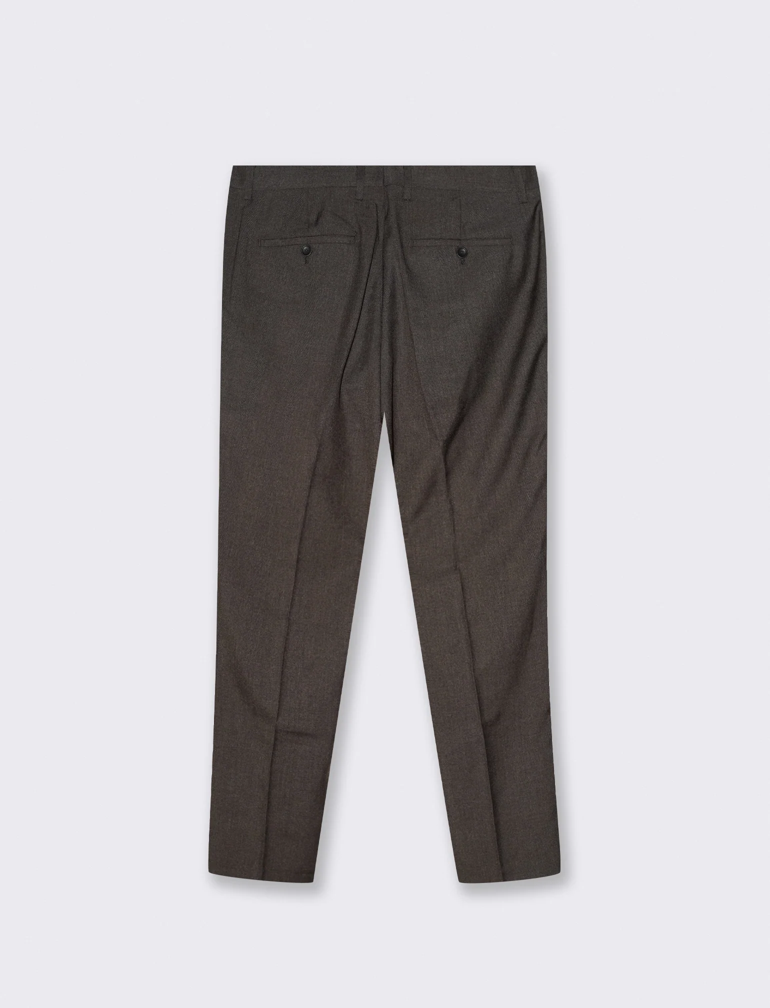 PANTALONI DA COMPLETO A QUADRI FORMAL FIT: - Moro - Image 2