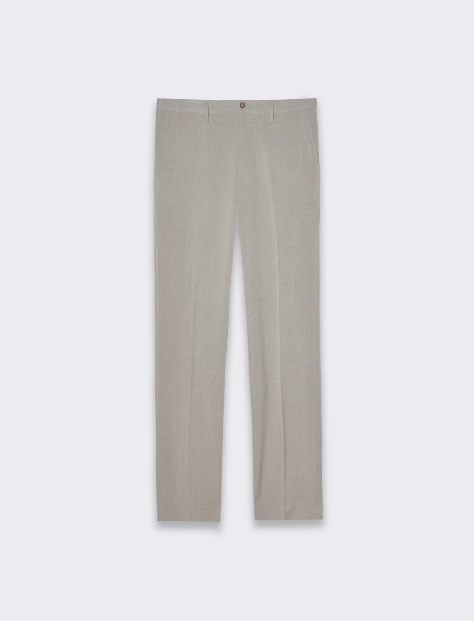 Pantaloni da completo effetto fil a fil da uomo - Grigio tortora - Image 4