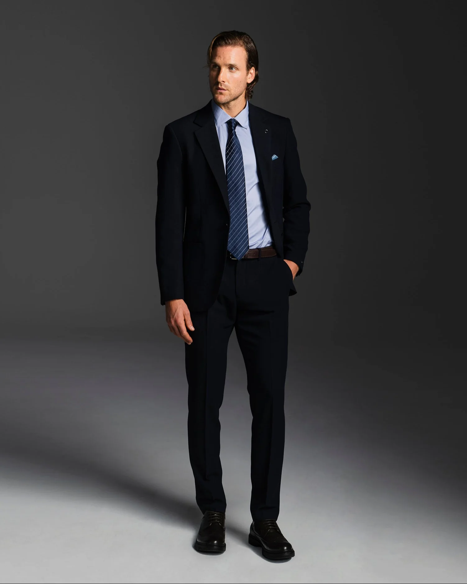 PANTALONI DA COMPLETO FORMAL FIT - Blu - Image 3