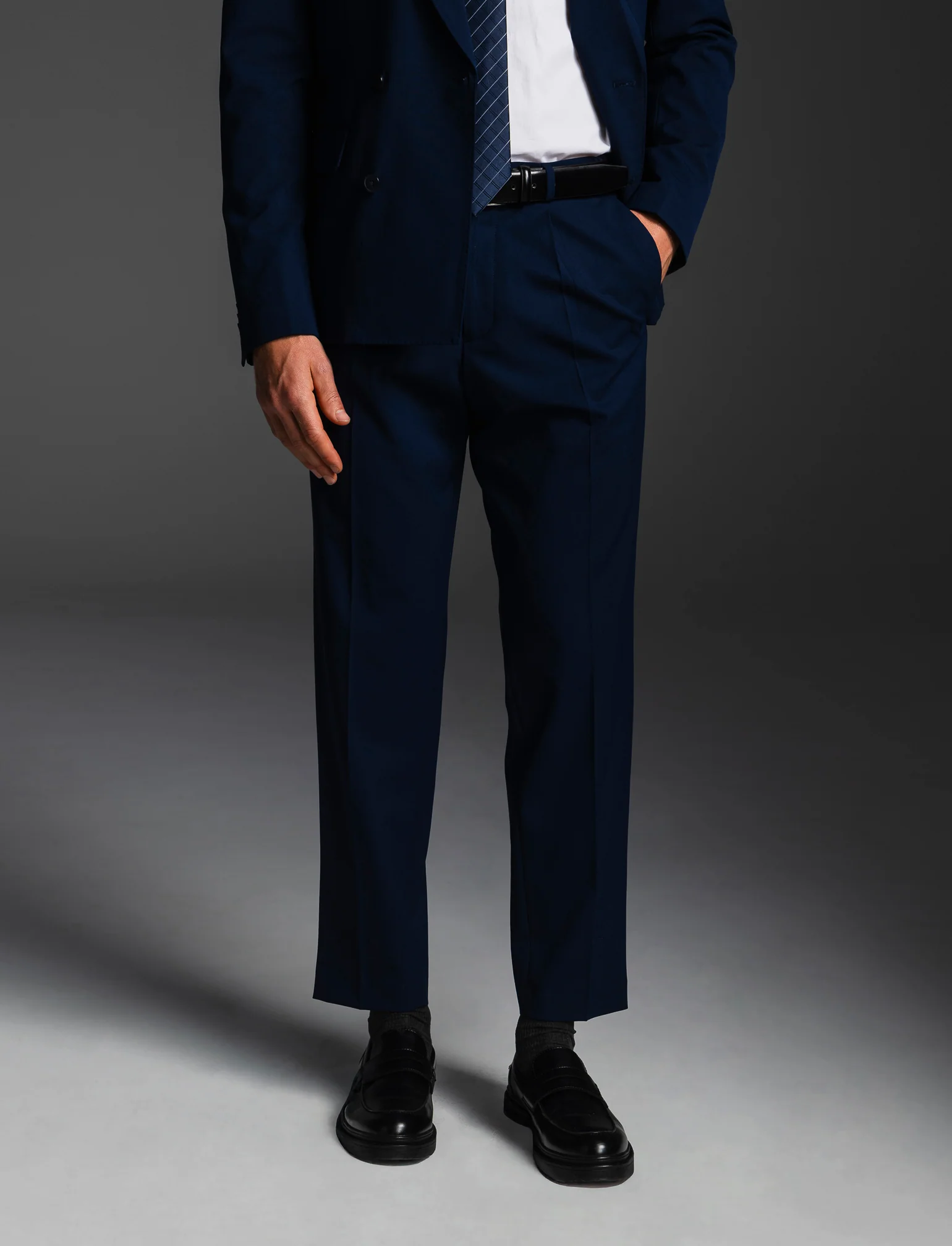 PANTALONI DA COMPLETO FORMAL FIT - Blu - Image 4