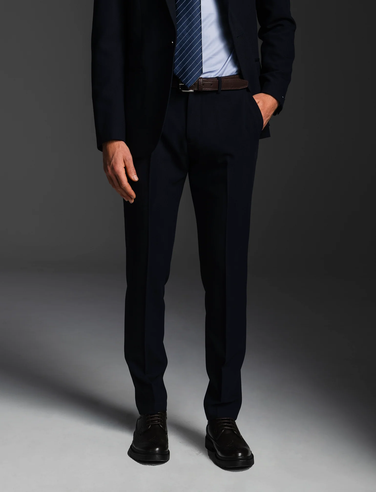 PANTALONI DA COMPLETO FORMAL FIT - Blu - Image 4