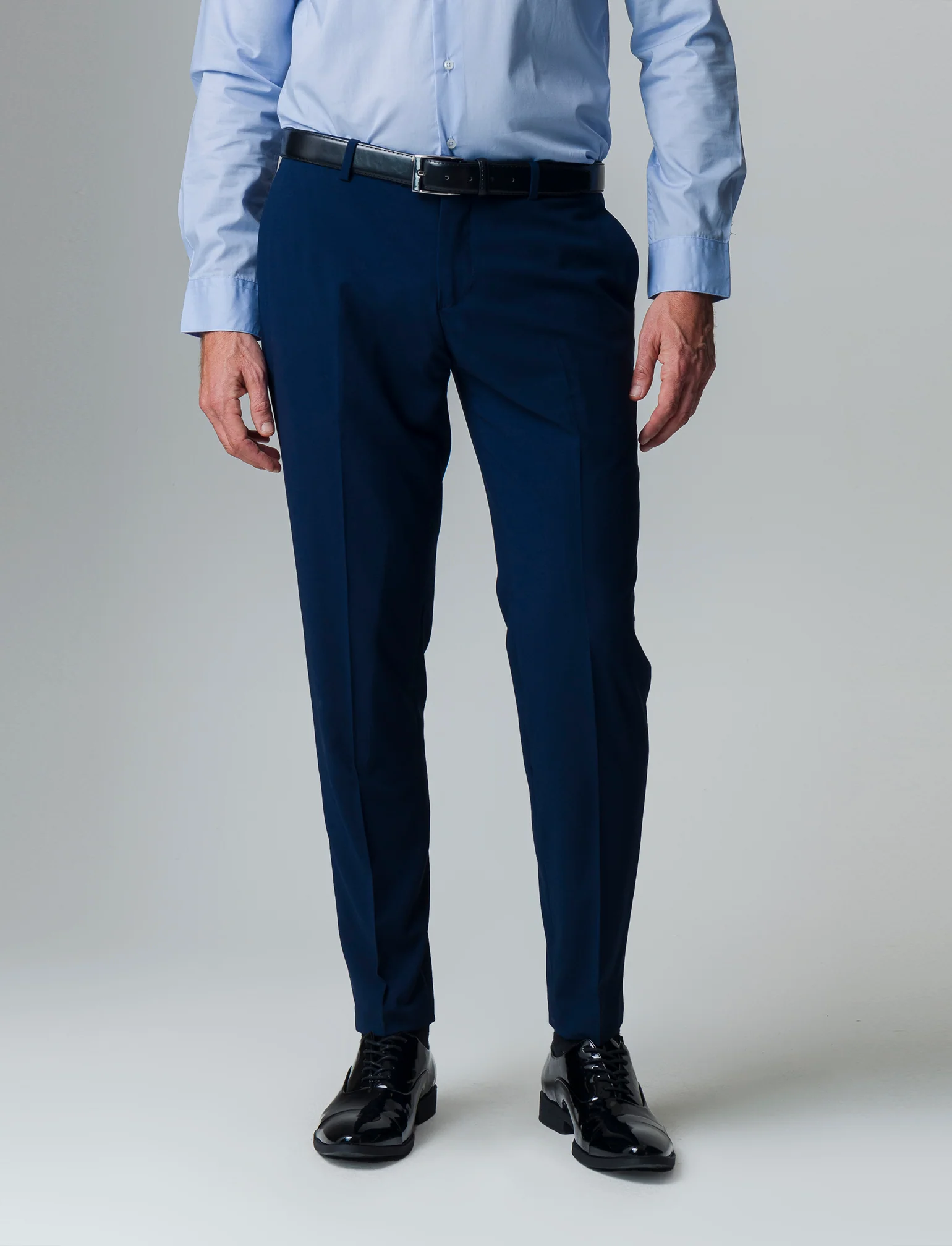 Pantaloni da completo formal fit da uomo - Blu