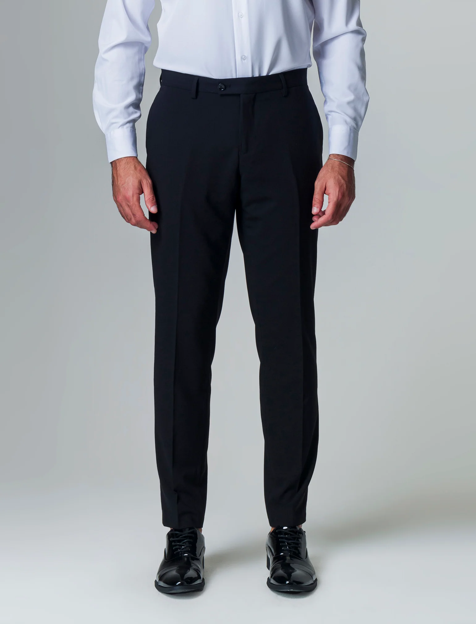 Pantaloni da completo formal fit da uomo - Nero