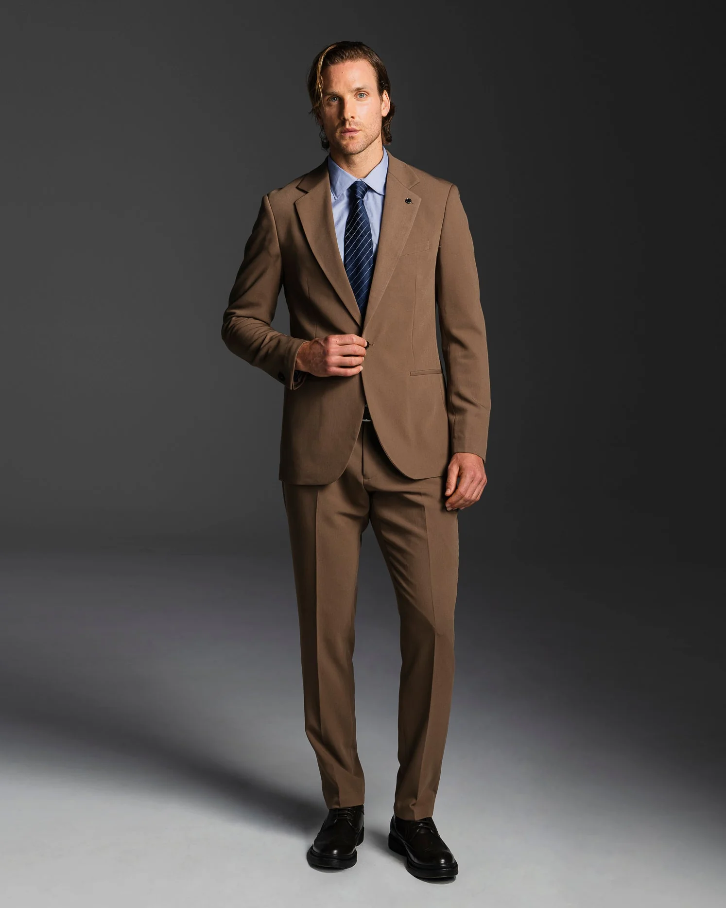 PANTALONI DA COMPLETO FORMAL FIT - Grigio tortora - Image 3