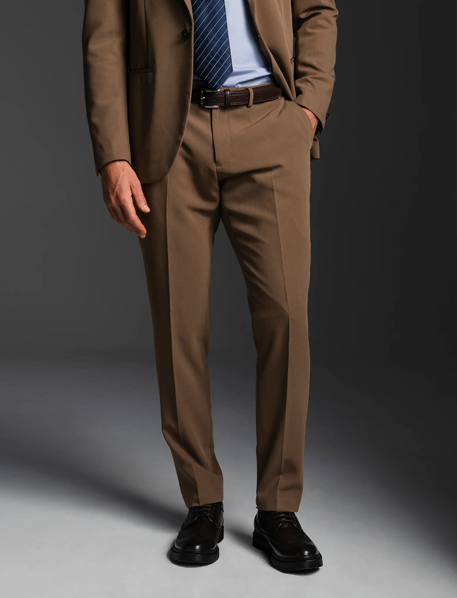 PANTALONI DA COMPLETO FORMAL FIT - Grigio tortora - Image 4