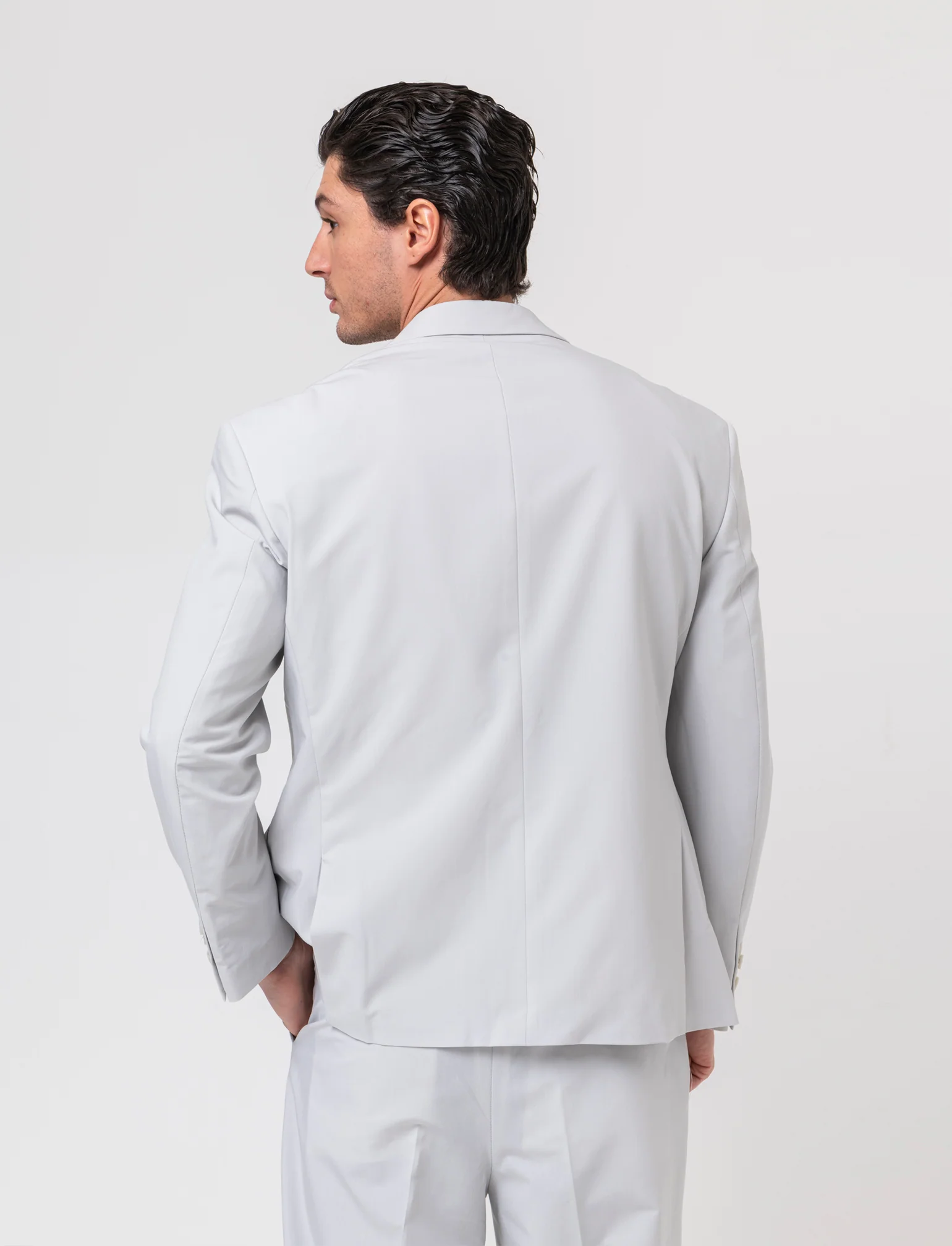 Pantaloni da completo relaxed fit da uomo - Grigio ghiaccio