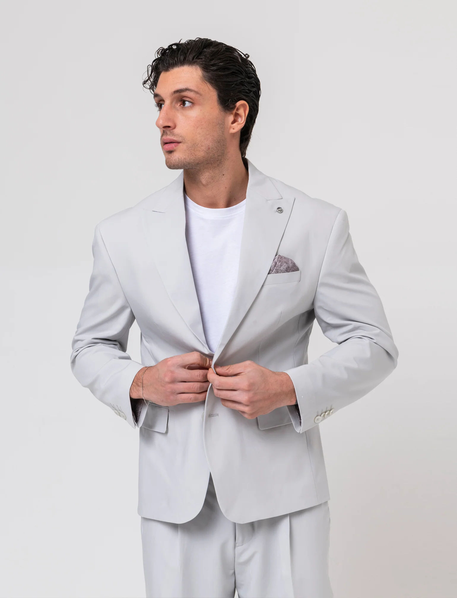 Pantaloni da completo relaxed fit da uomo - Grigio ghiaccio - Image 3