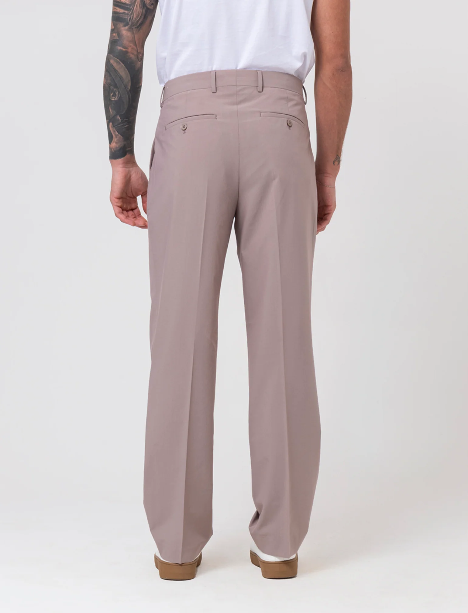 Pantaloni da completo relaxed fit da uomo - Grigio tortora - Image 2