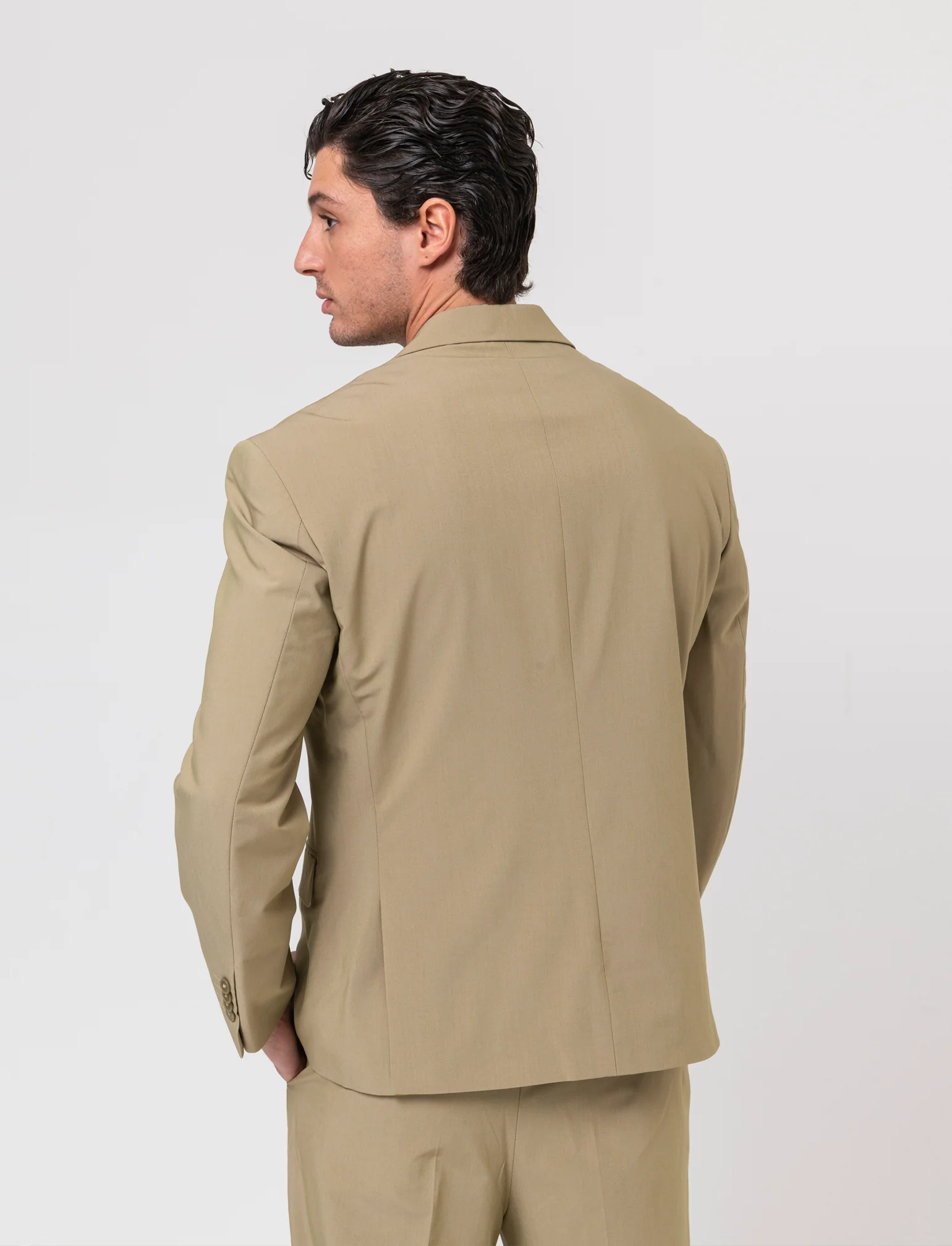 Pantaloni da completo relaxed fit da uomo - Verde