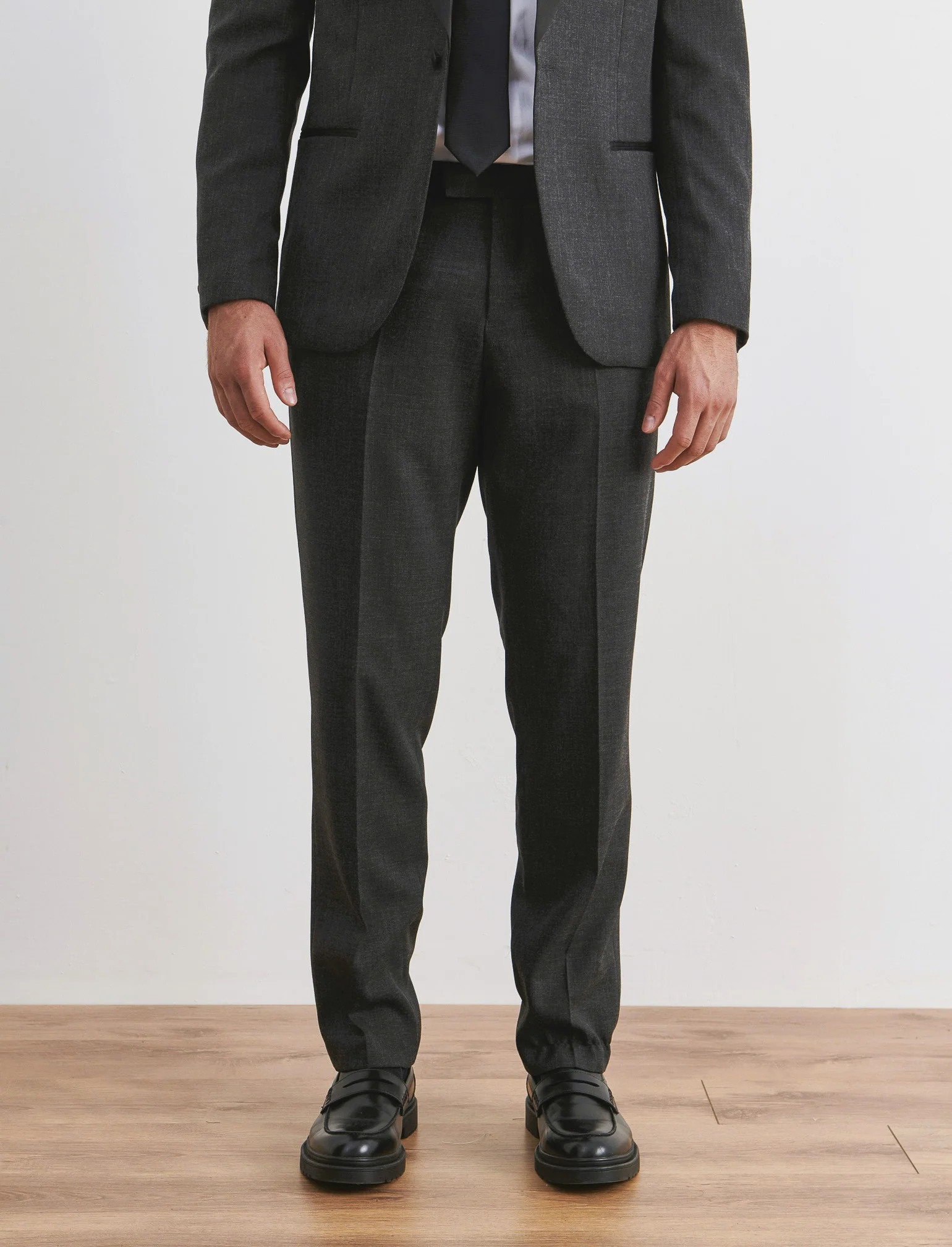 PANTALONI DA COMPLETO SMOKING FORMAL FIT - Nero - Image 4