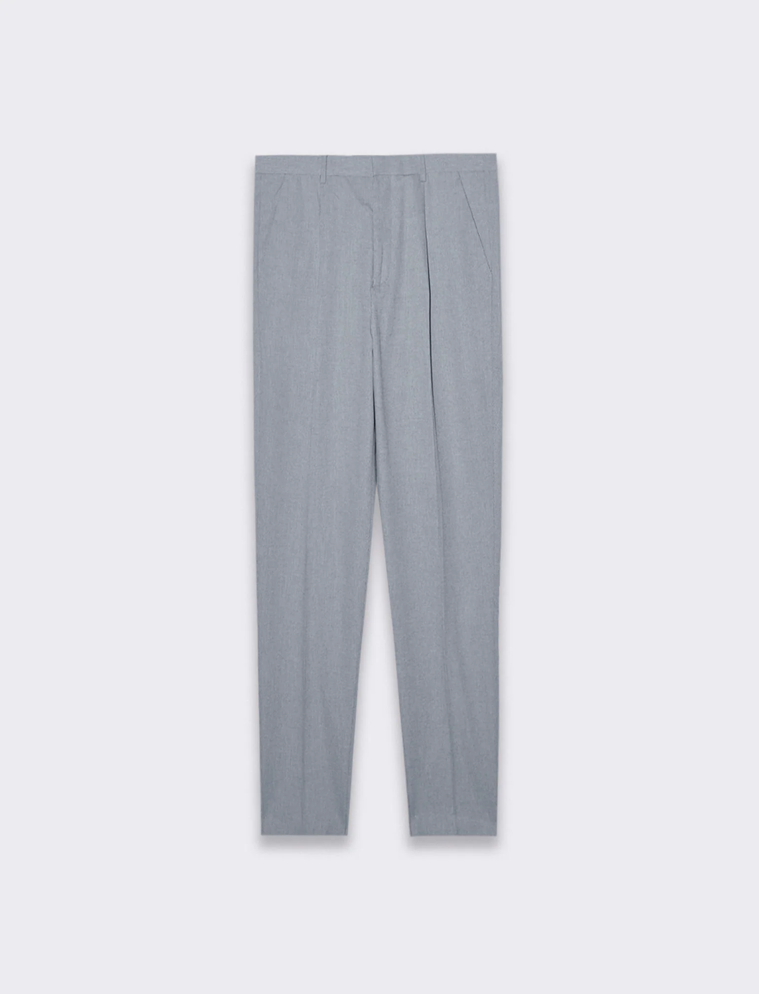 Pantaloni da completo struttura oxford da uomo - Celeste - Image 4
