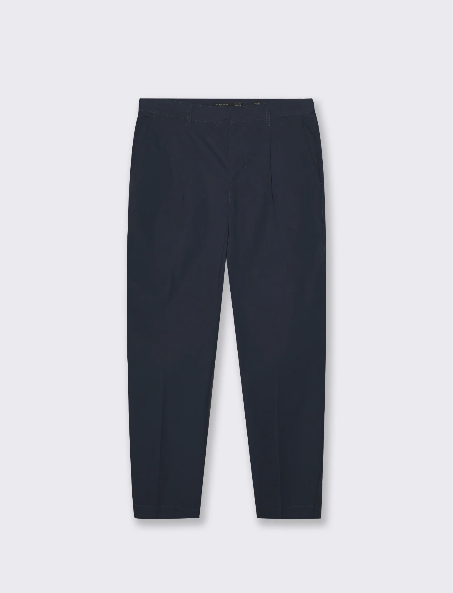 Pantaloni da completo tessuto effetto lino da uomo - Grigio - Image 4