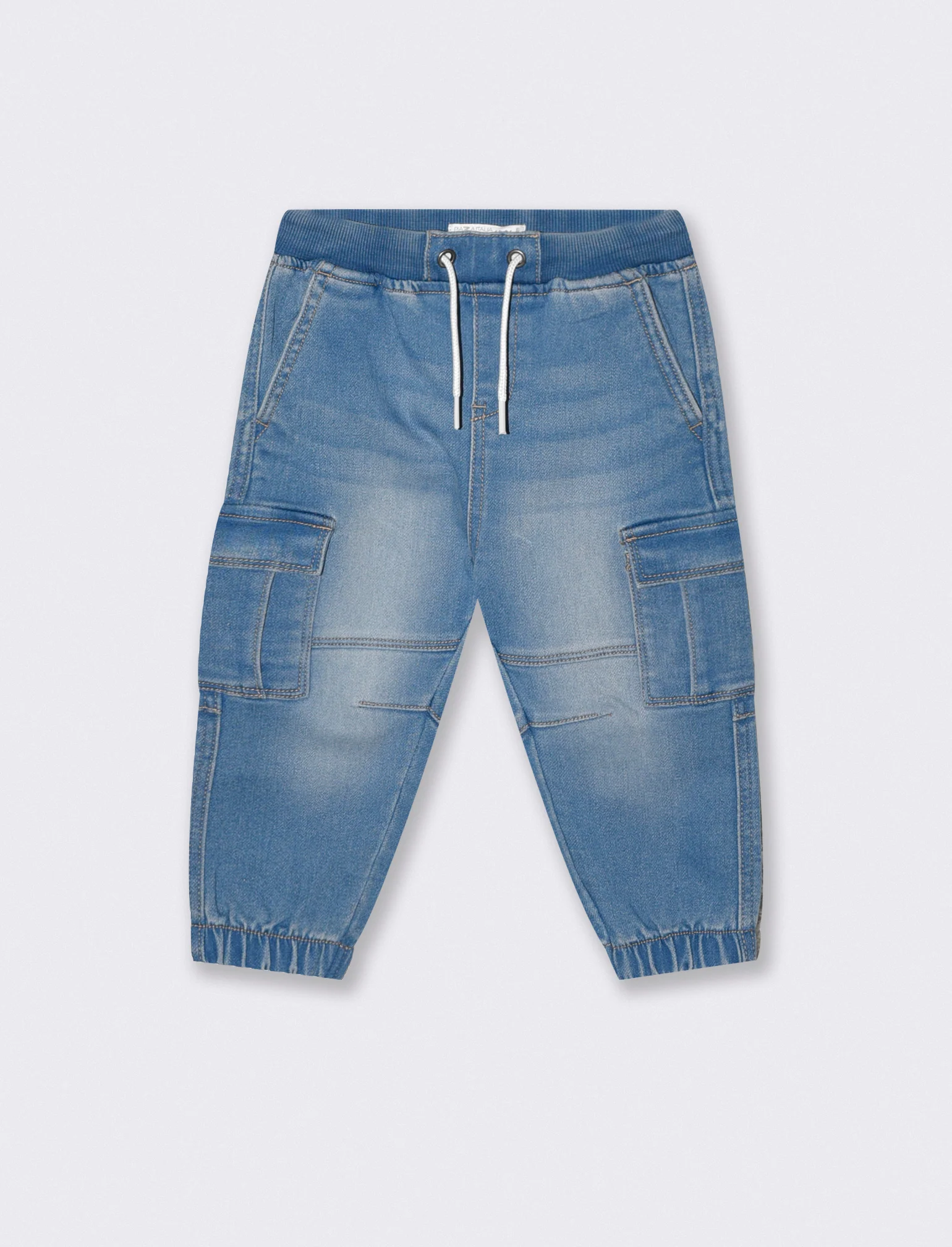 Pantaloni effetto denim ampi e comodi - Denim chiaro