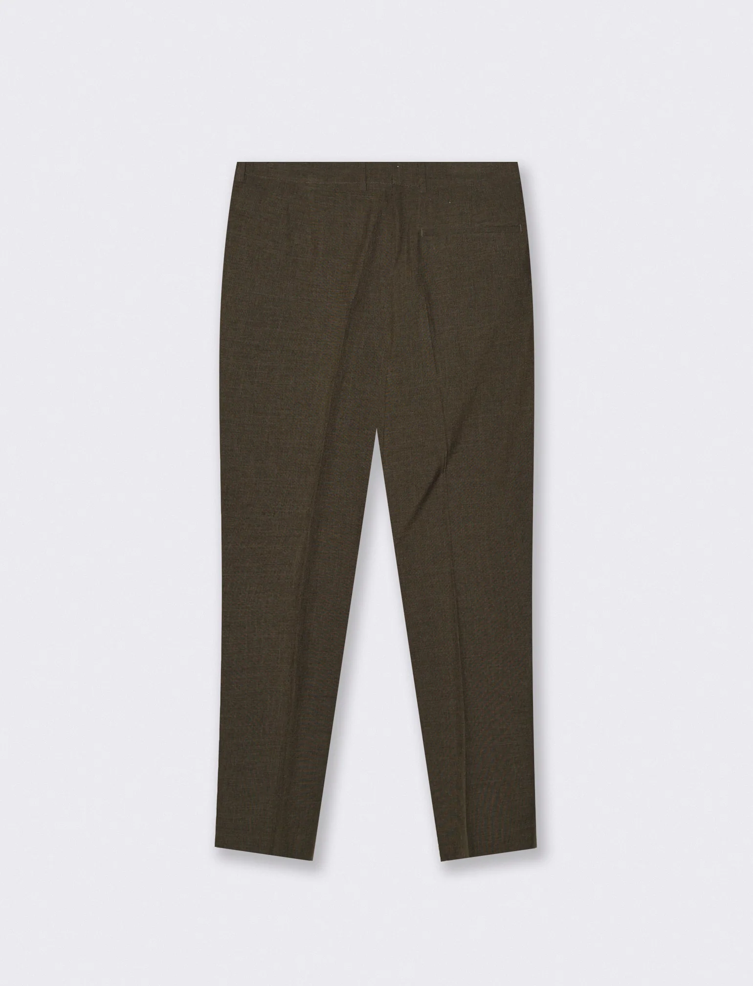 Pantaloni effetto lino con vita elastica - Moro - Image 2