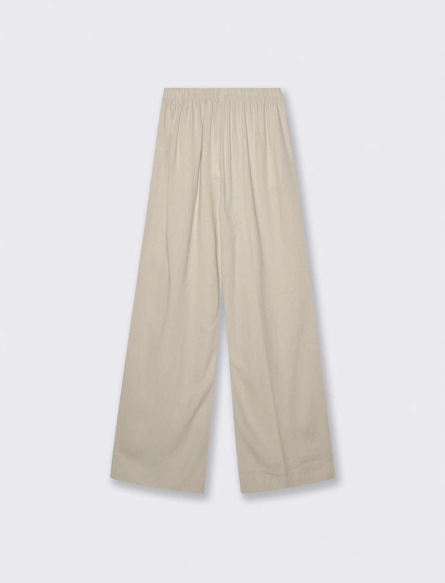 Pantaloni Elasticizzati con Coulisse e Tasche - Sabbia - Image 4