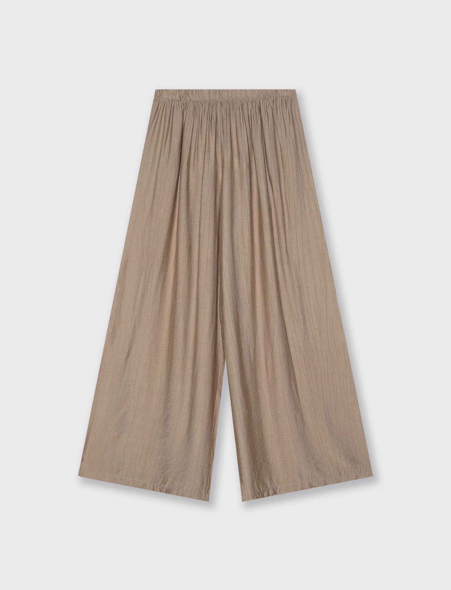 Pantaloni Elasticizzati con Vestibilità Morbida - Beige - Image 2