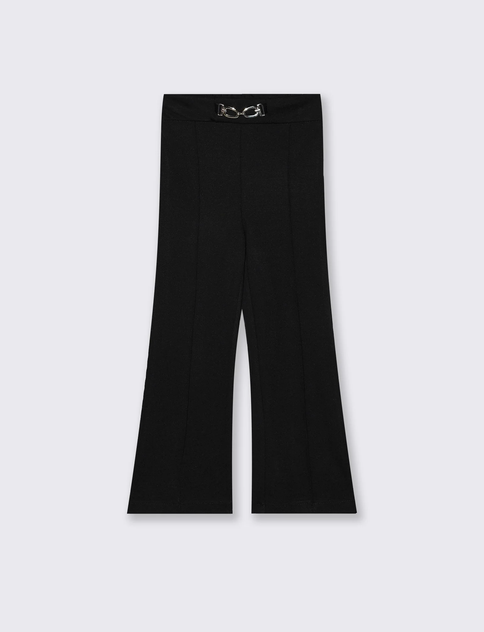 Pantaloni eleganti in punto milano. - Nero