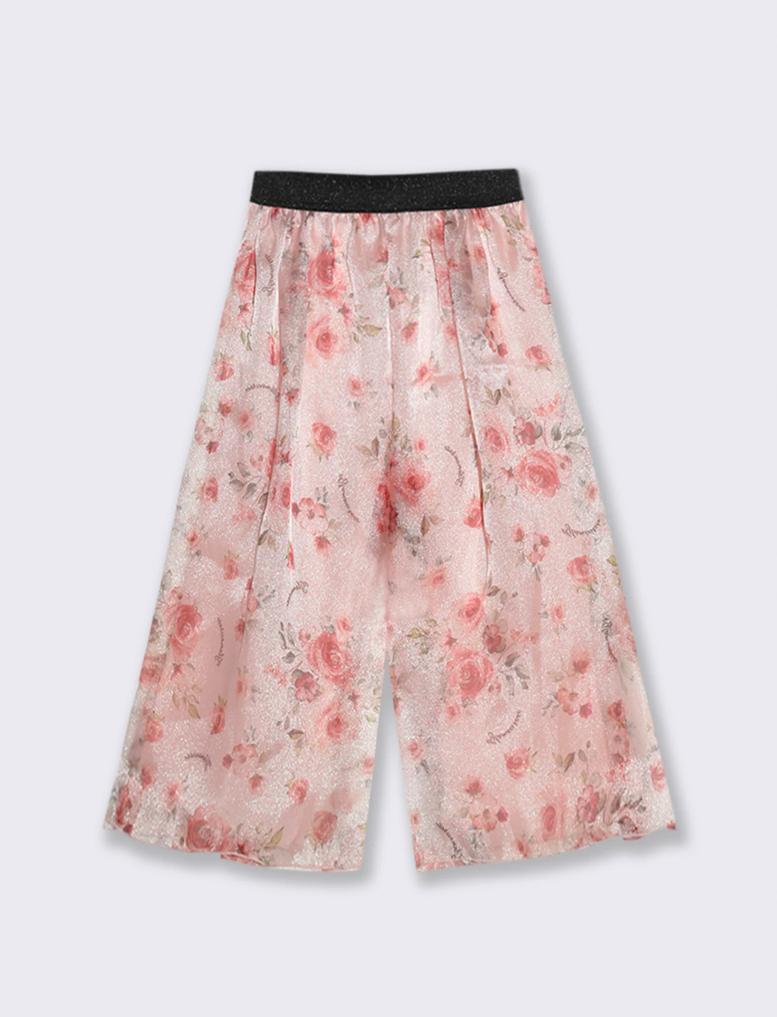 Pantaloni eleganti in tessuto a fantasia floreale. - Fantasia - Image 2