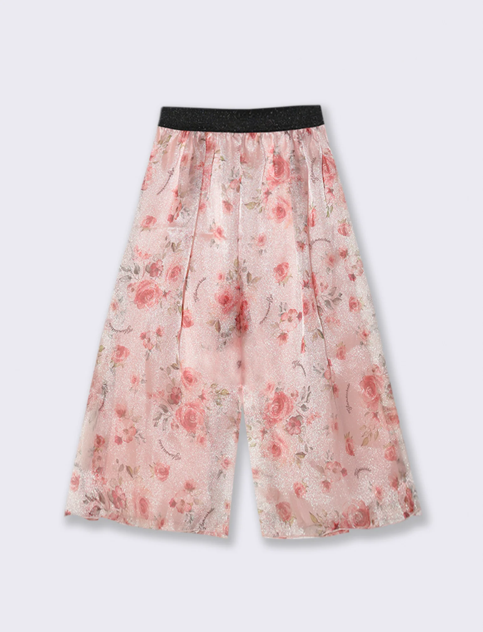 Pantaloni eleganti in tessuto a fantasia floreale. - Fantasia - Image 3