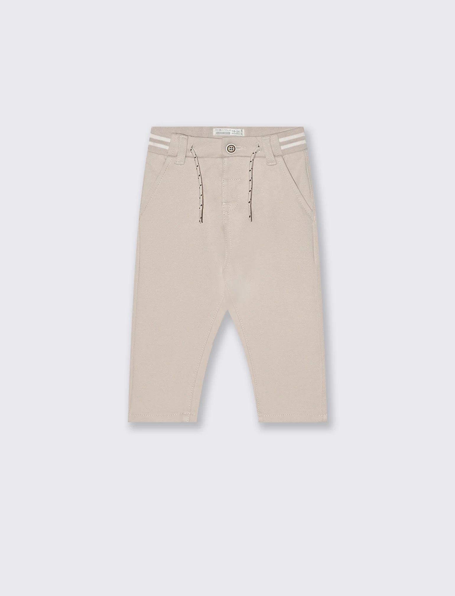 Pantaloni eleganti in tessuto piquet - Beige - Image 2