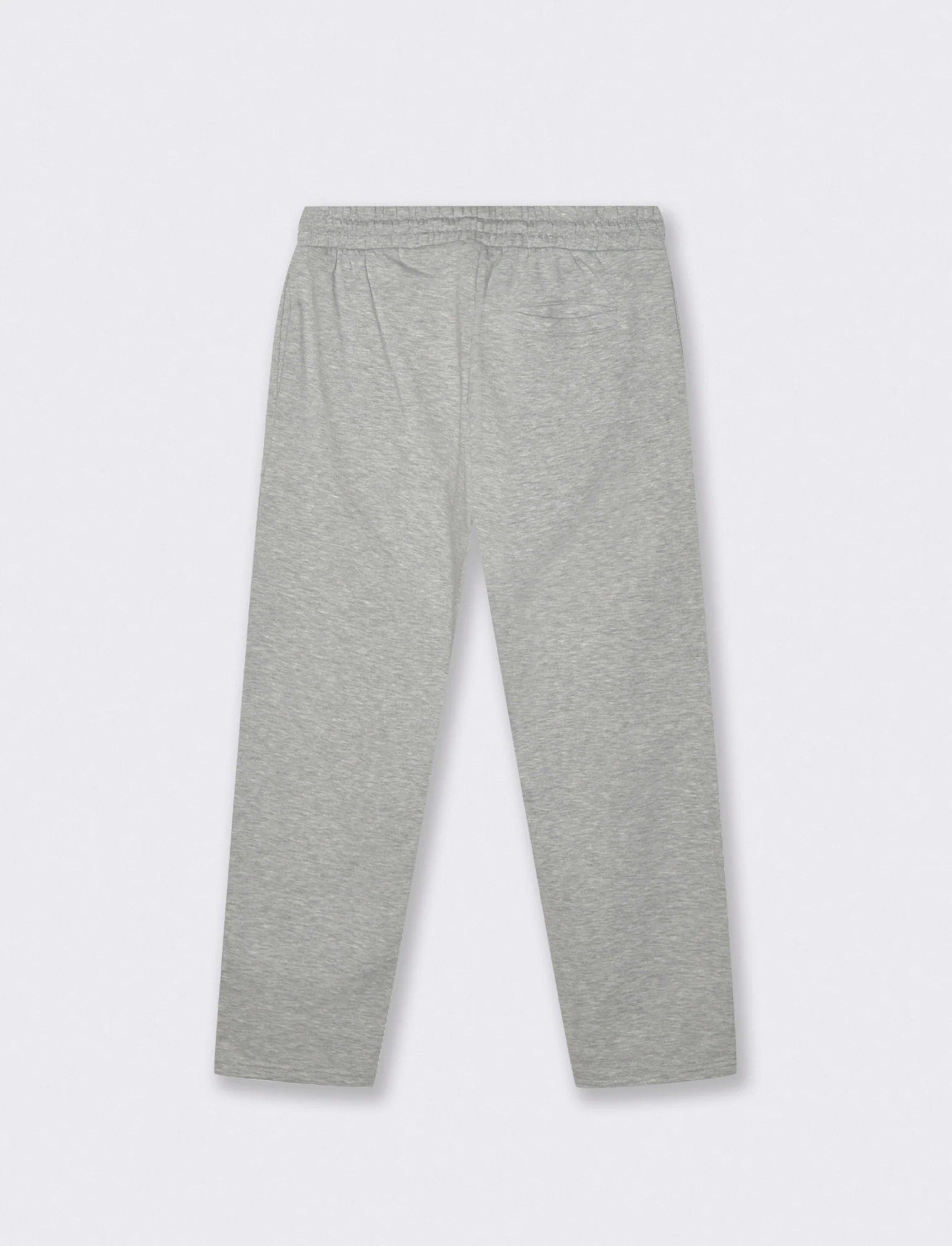 Pantaloni Felpa Jogger con Gamba Dritta - Grigio mel. - Image 3