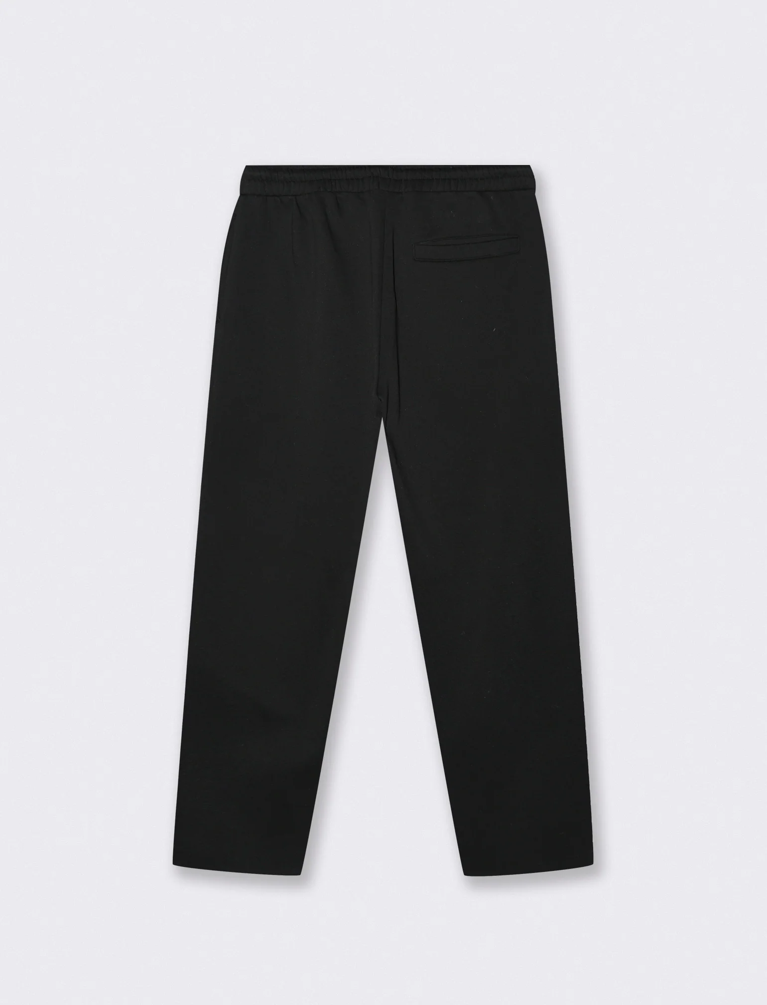 Pantaloni Felpa Jogger con Gamba Dritta - Nero - Image 2