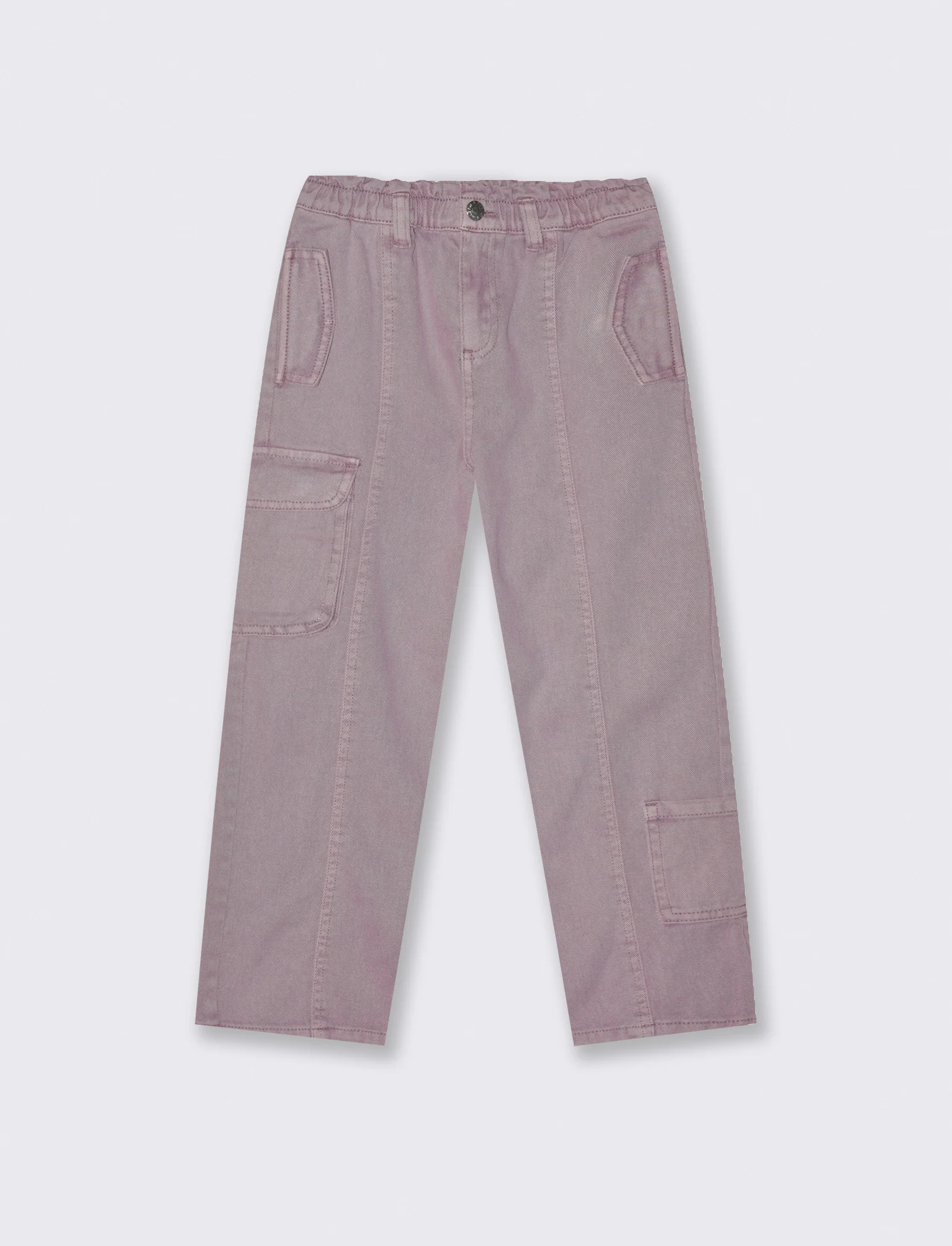 Pantaloni gamba ampia con tasche. - Rosa - Image 2