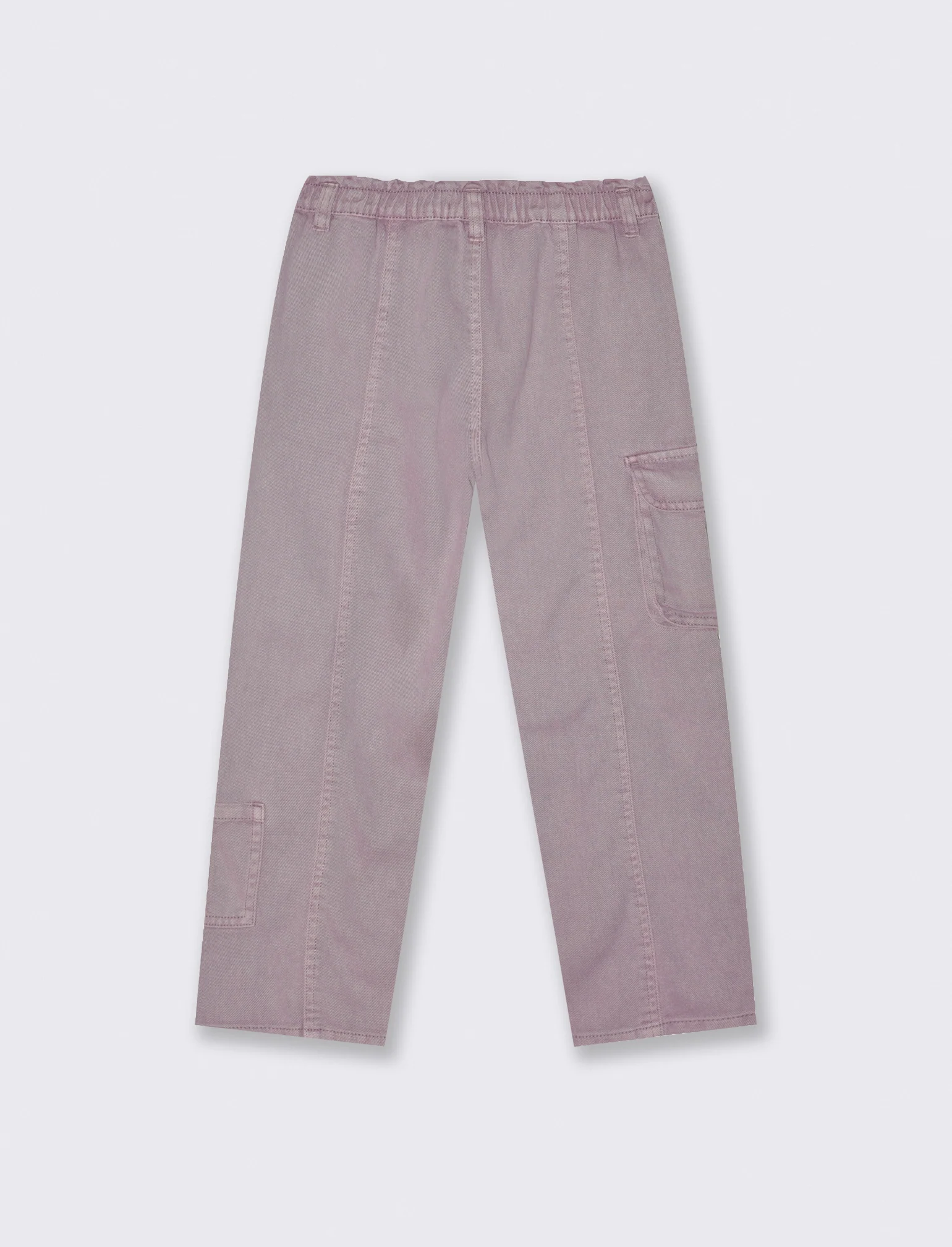 Pantaloni gamba ampia con tasche. - Rosa - Image 3