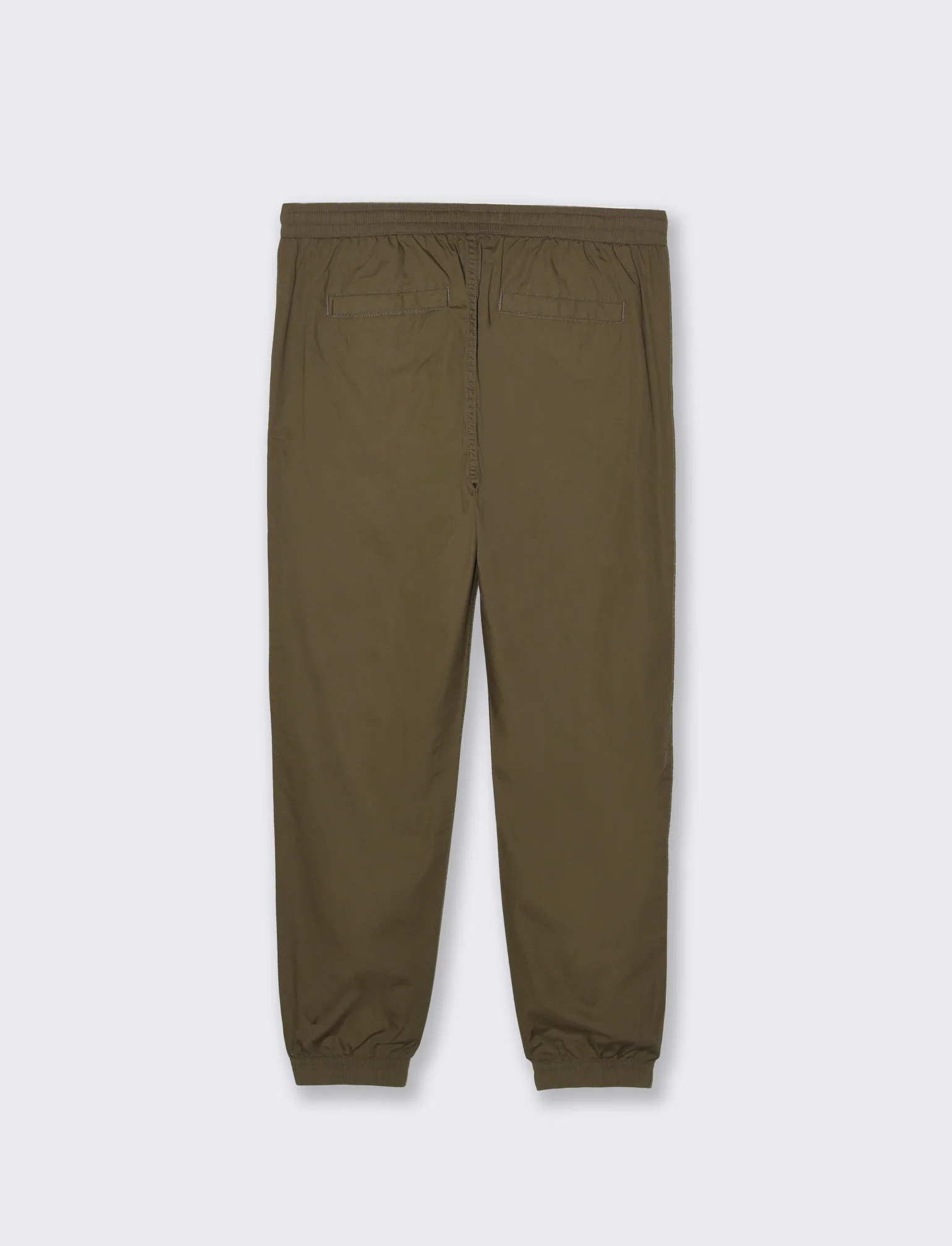 Pantaloni in cotone con vita jogger da uomo - Verde kaki - Image 2