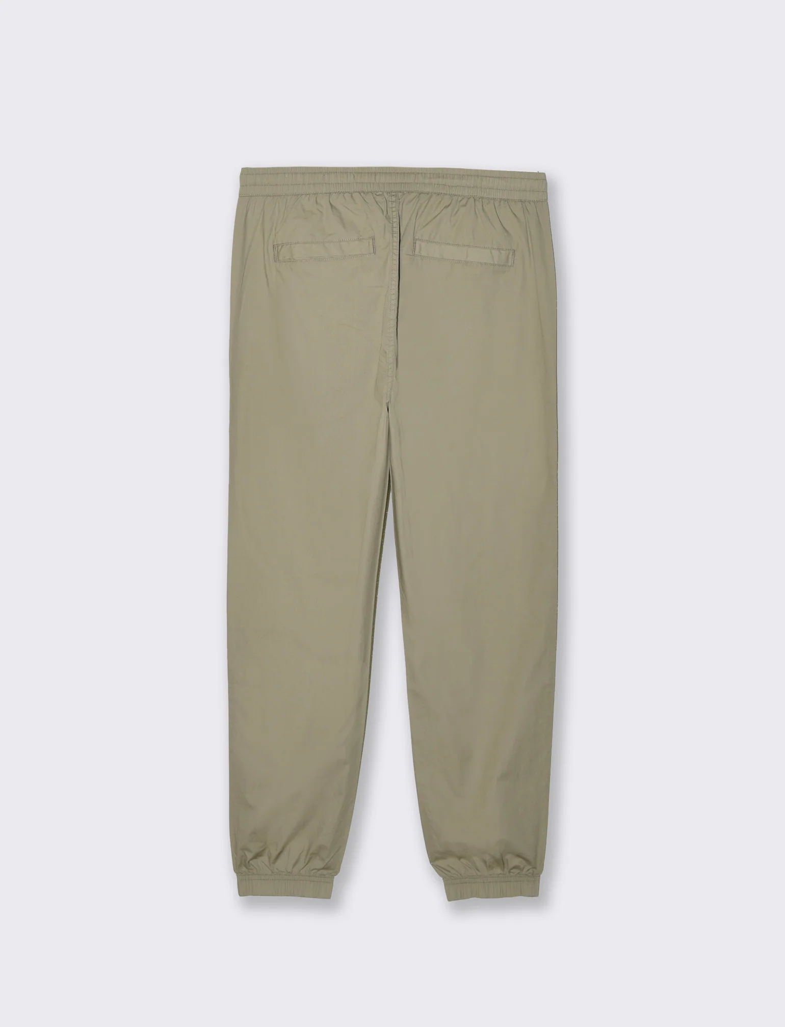 Pantaloni in cotone con vita jogger da uomo - Verde salvia - Image 5