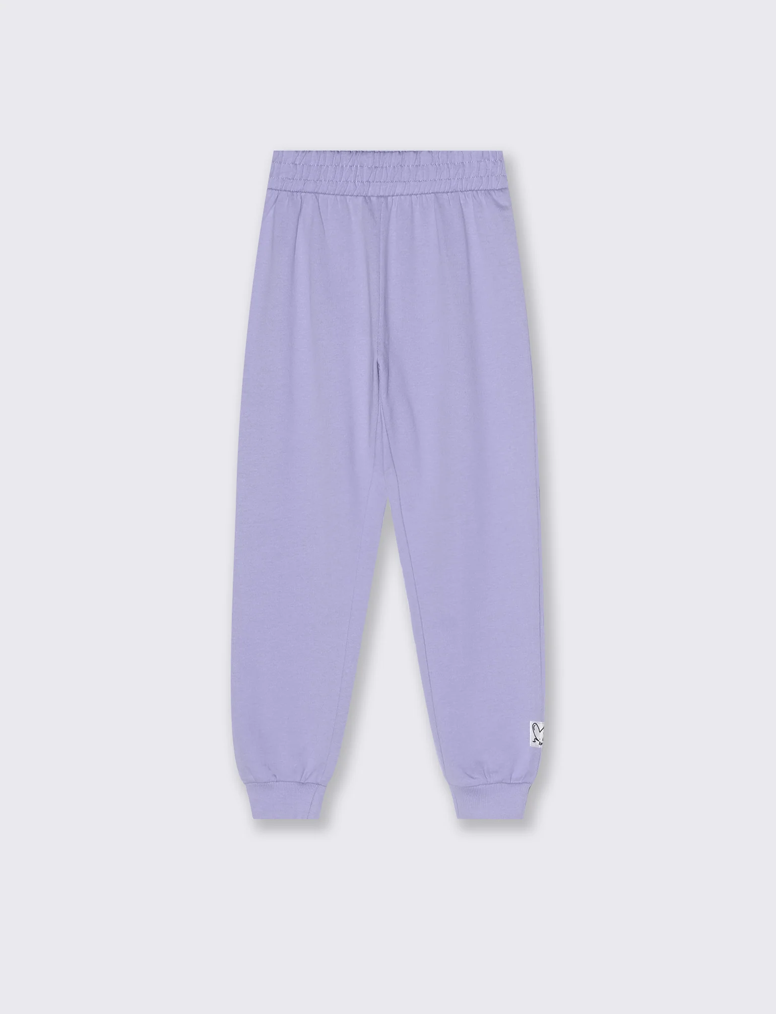 Pantaloni in felpa con elastico - Azzurro