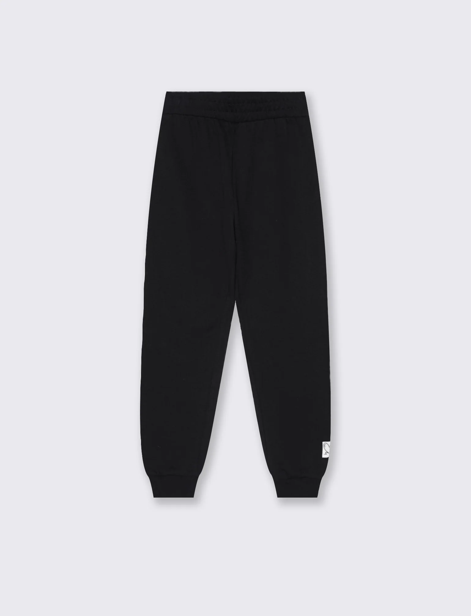 Pantaloni in felpa con elastico - Nero