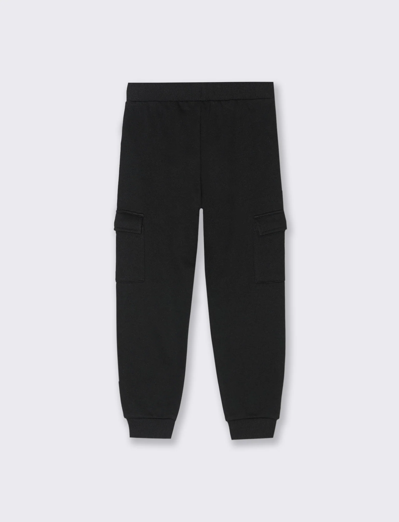 Pantaloni in felpa con tasconi. - Nero - Image 2