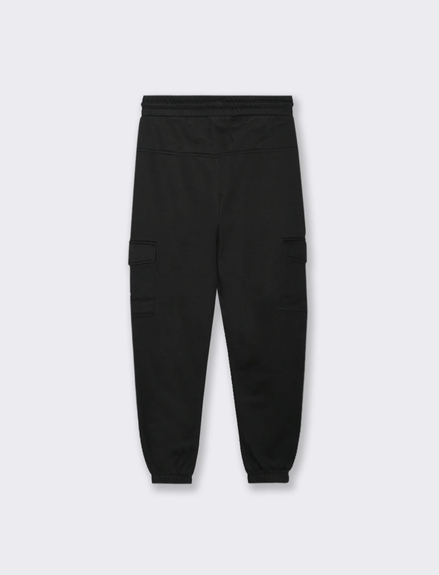 PANTALONI IN FELPA CON TASCONI - Nero - Image 2