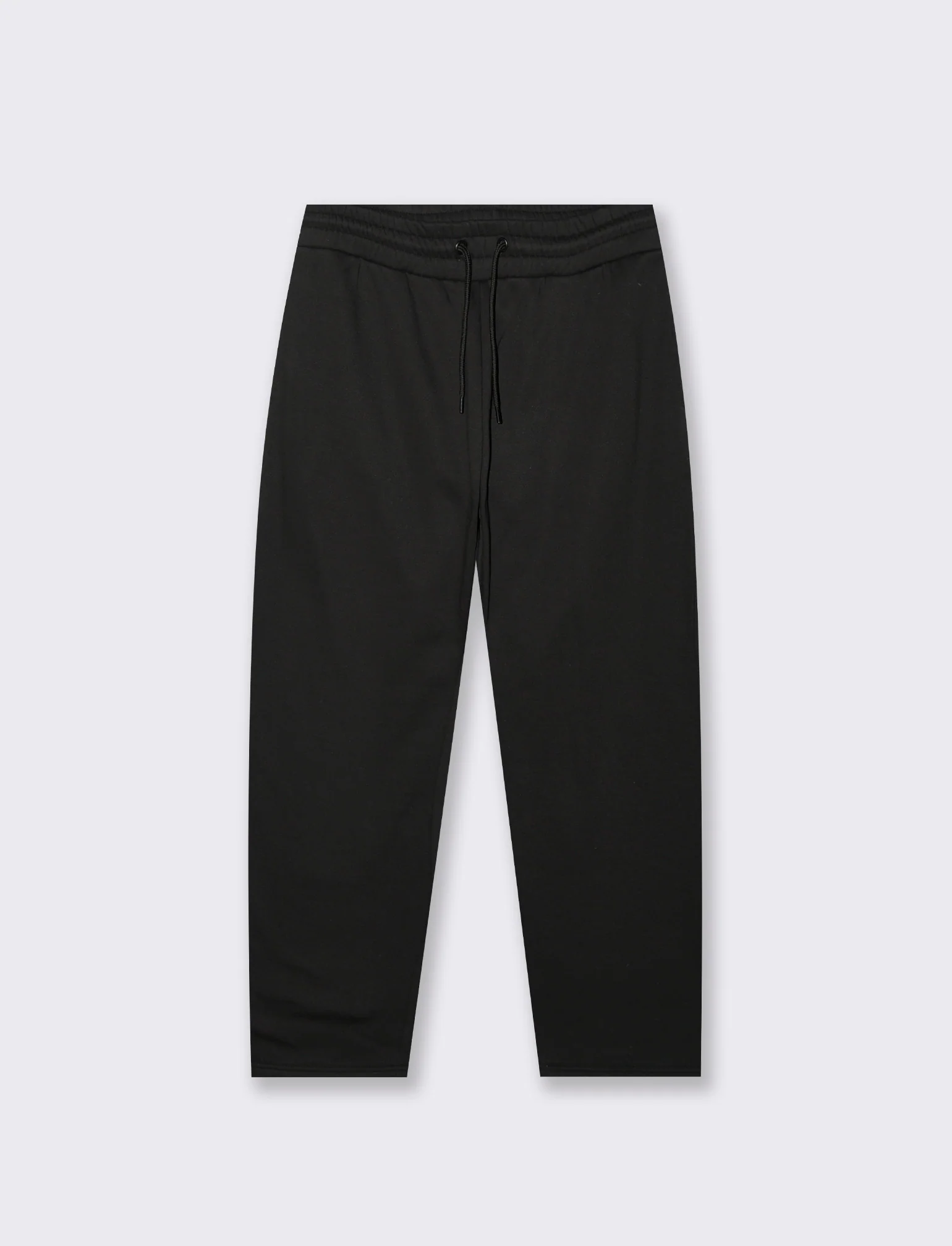 PANTALONI IN FELPA CON VITA JOGGER - Nero